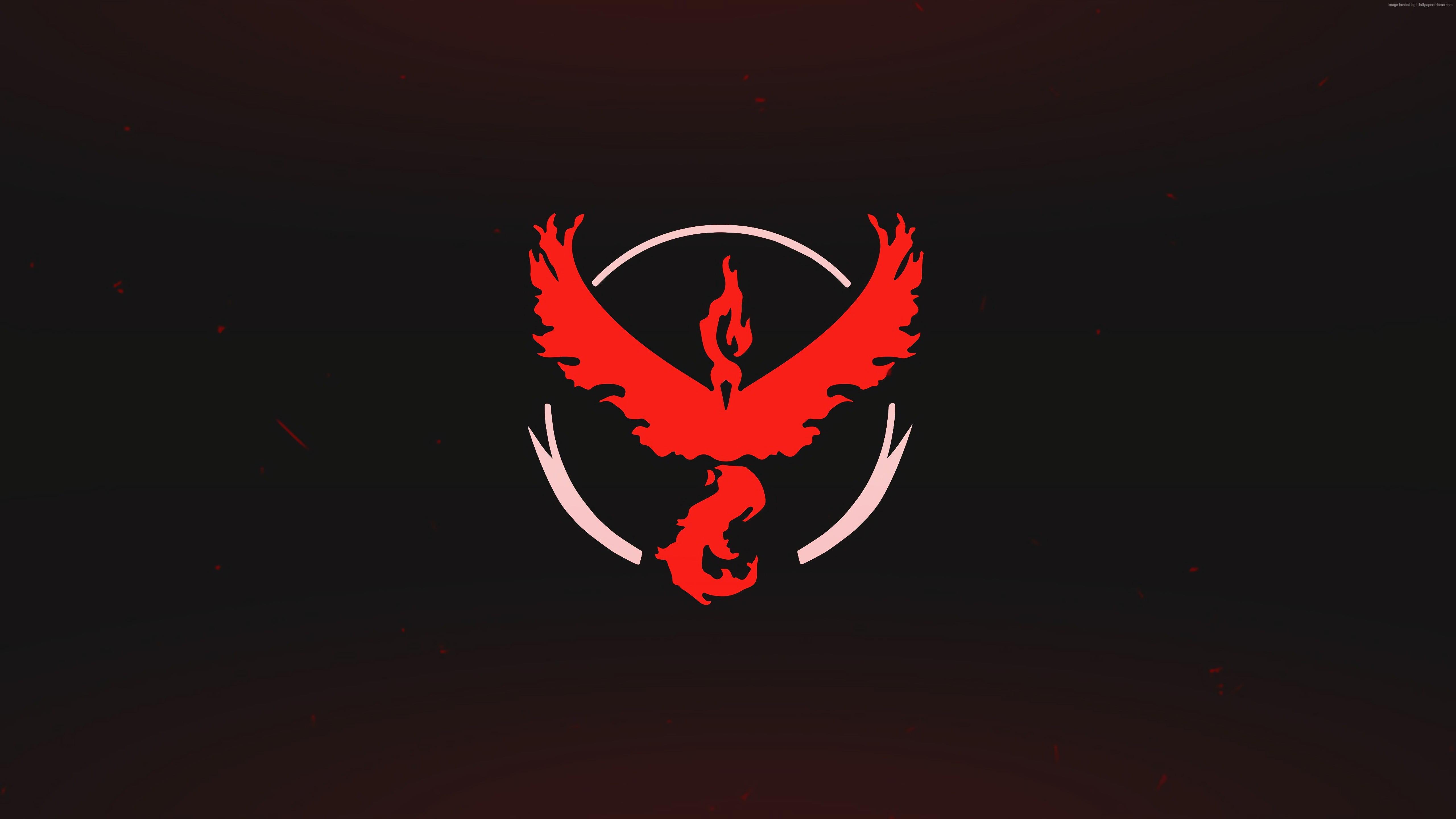 Red dragon logo HD wallpaper