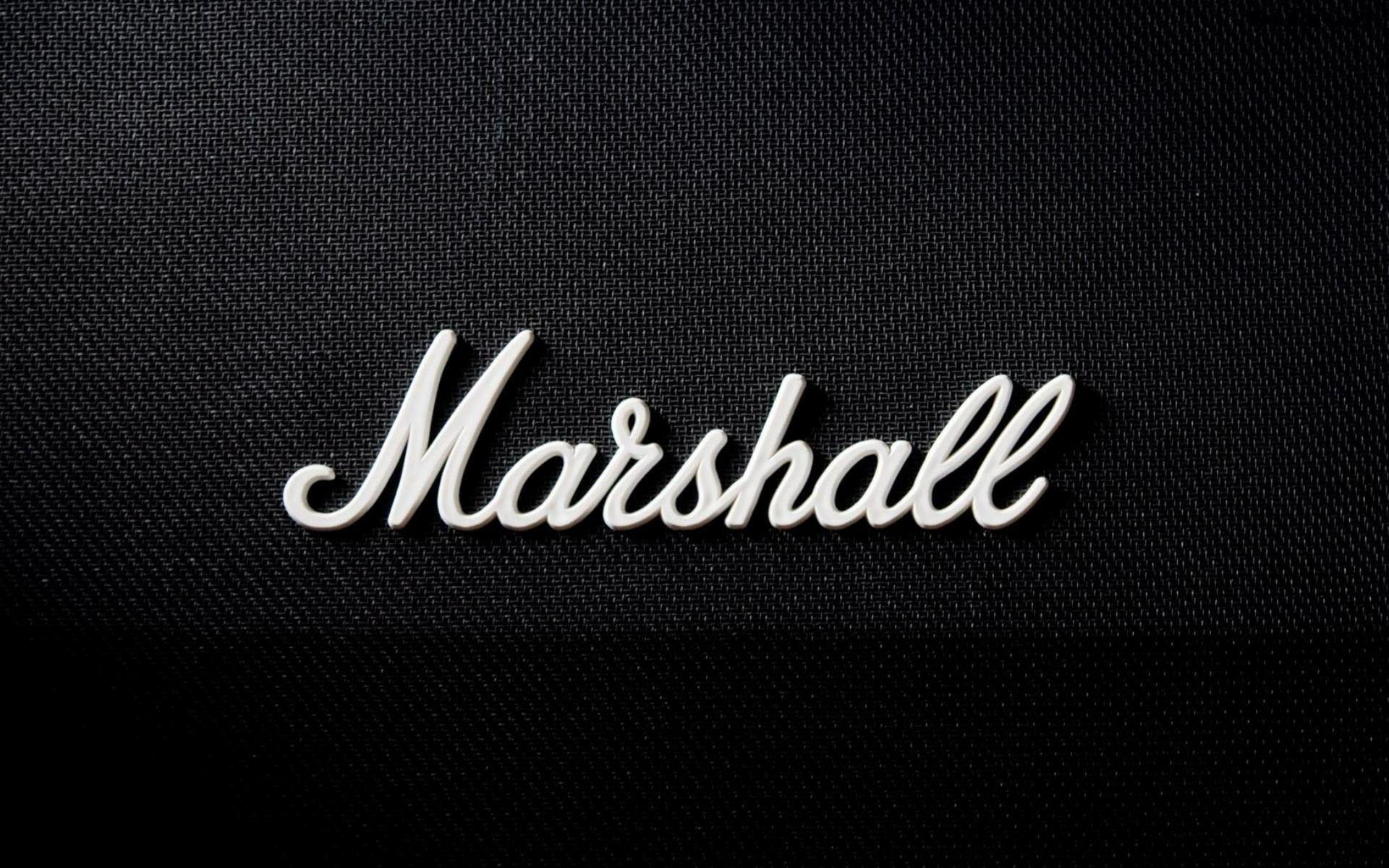 Free HD Metal Chrome Marshall Logo Wallpaper Download