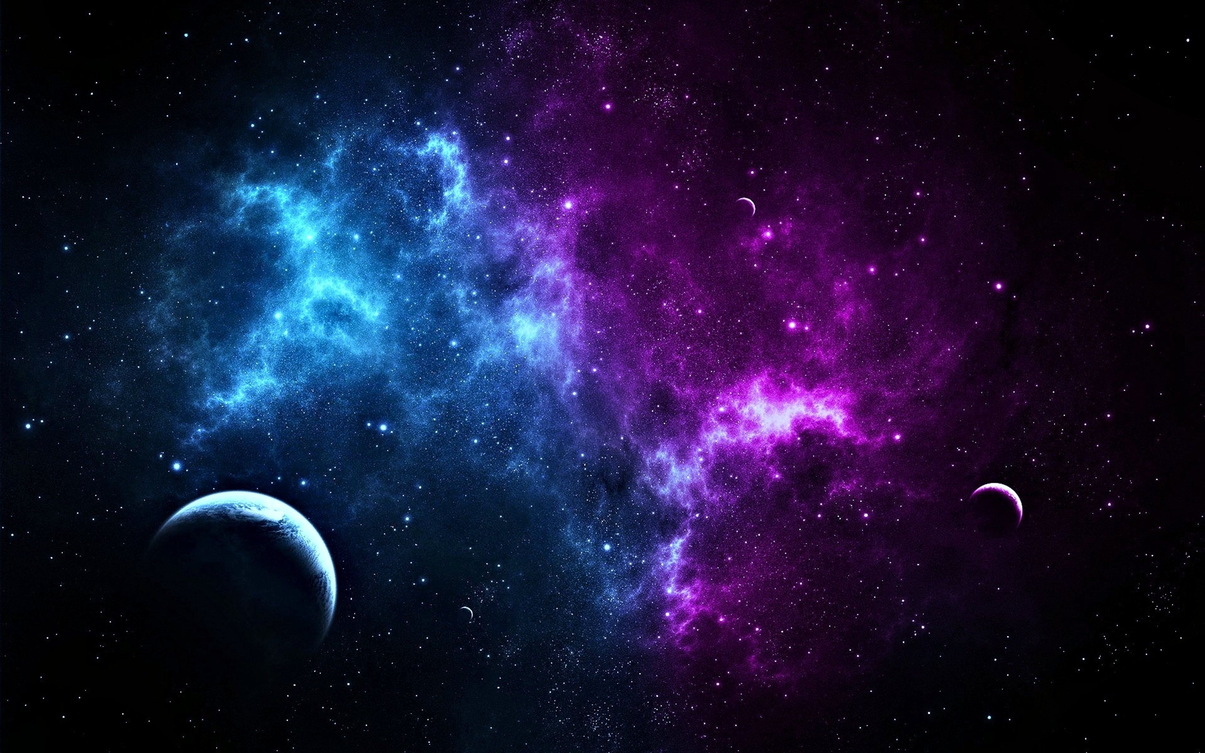 Space: Stars Pink Colors Nasa Ufo Universe Nebula Planets Glow Space