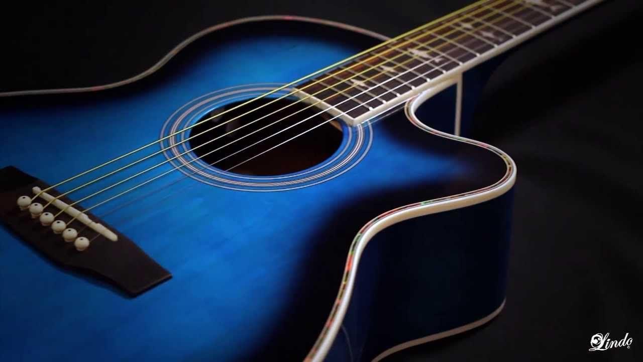 blue acoustic guitars wallpapers