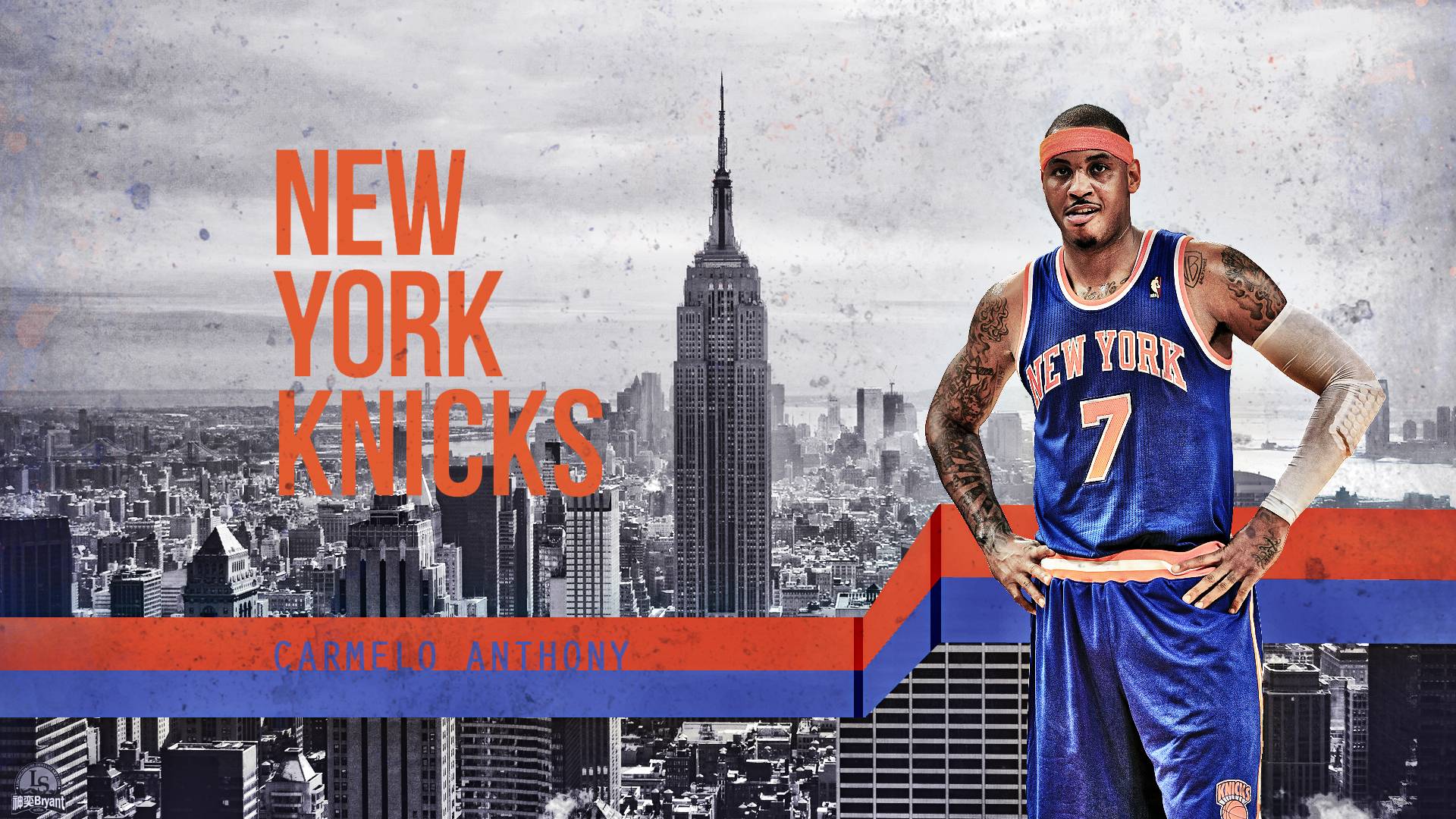 Carmelo Anthony New York Knicks Desktop Background