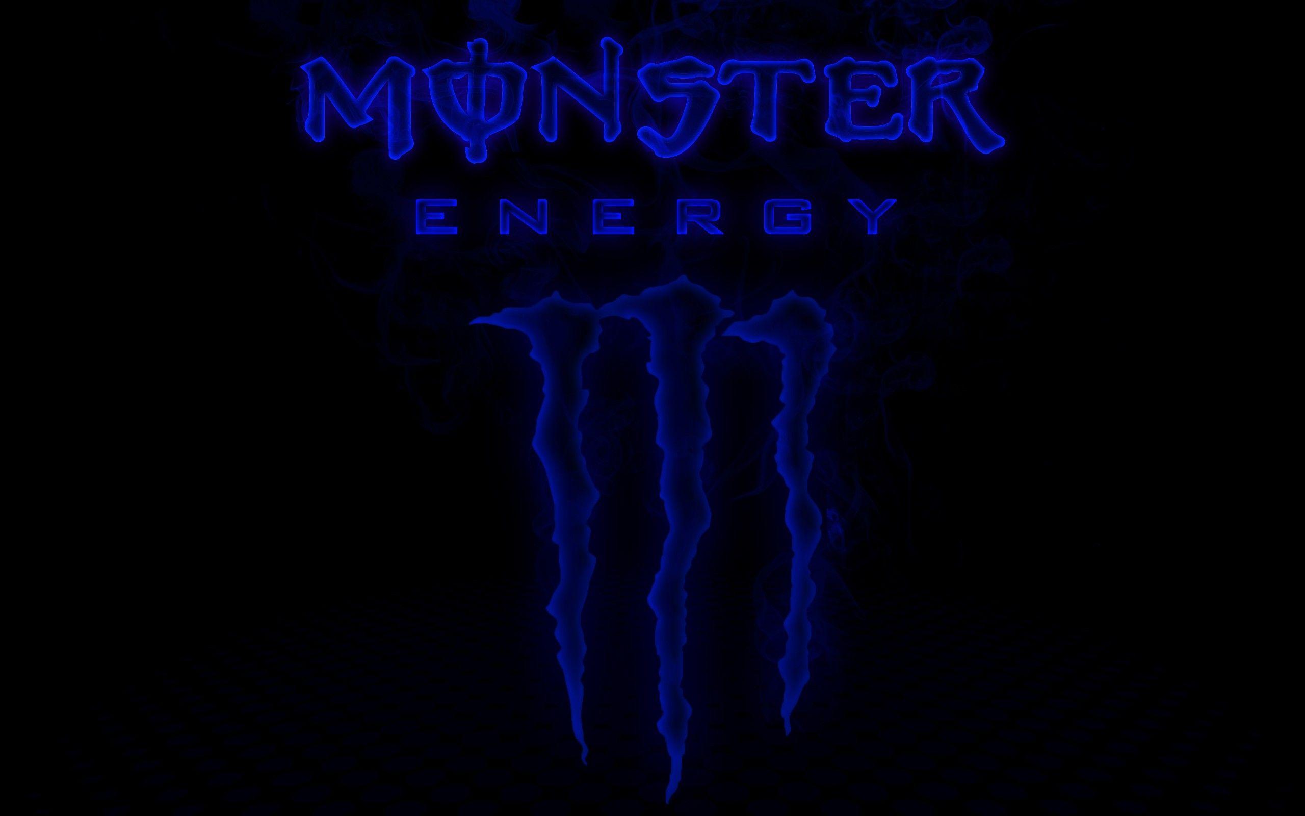 Blue Monster Energy Logo Wallpaper With Red Wallpaper Full HD Pics
