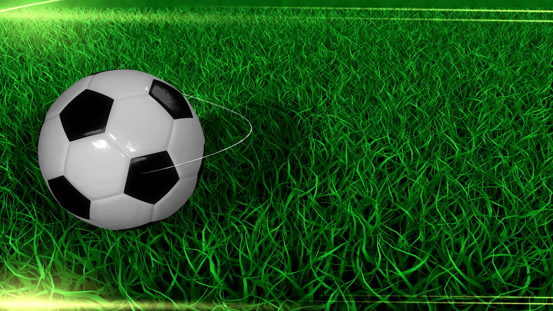 Sports background, soccer, ball, field, grass. Motion Background