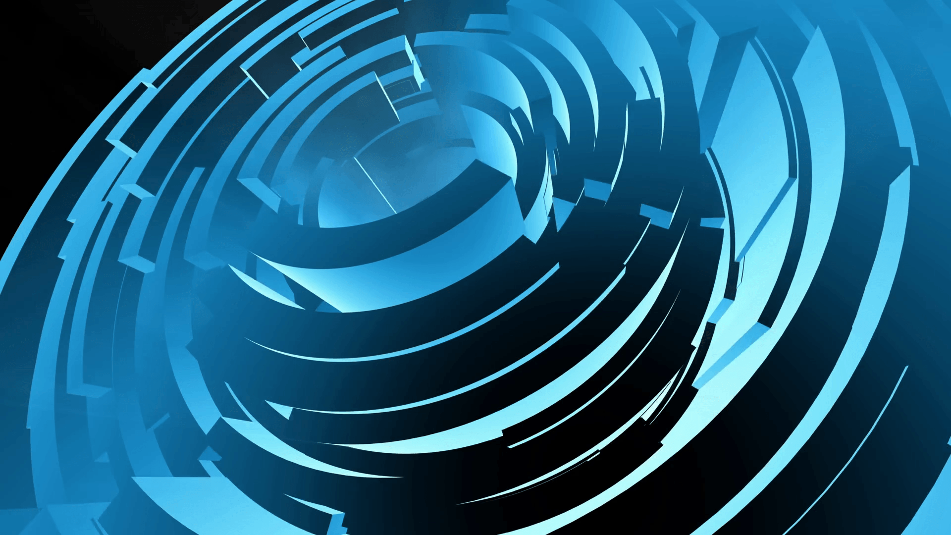Rotating Blue Technical, Sports, or News Background Motion