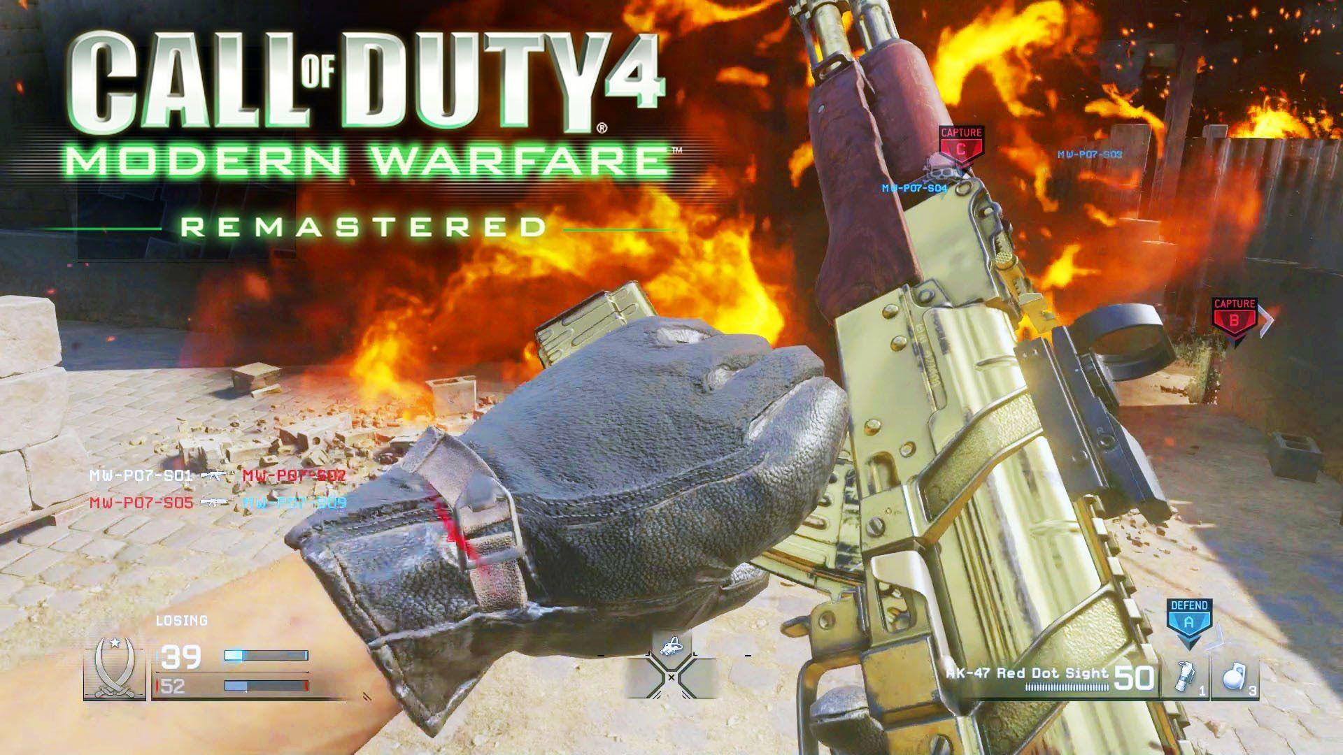 COD4 REMASTERED MULTIPLAYER GAMEPLAY!! Call Of Duty 4: Modern