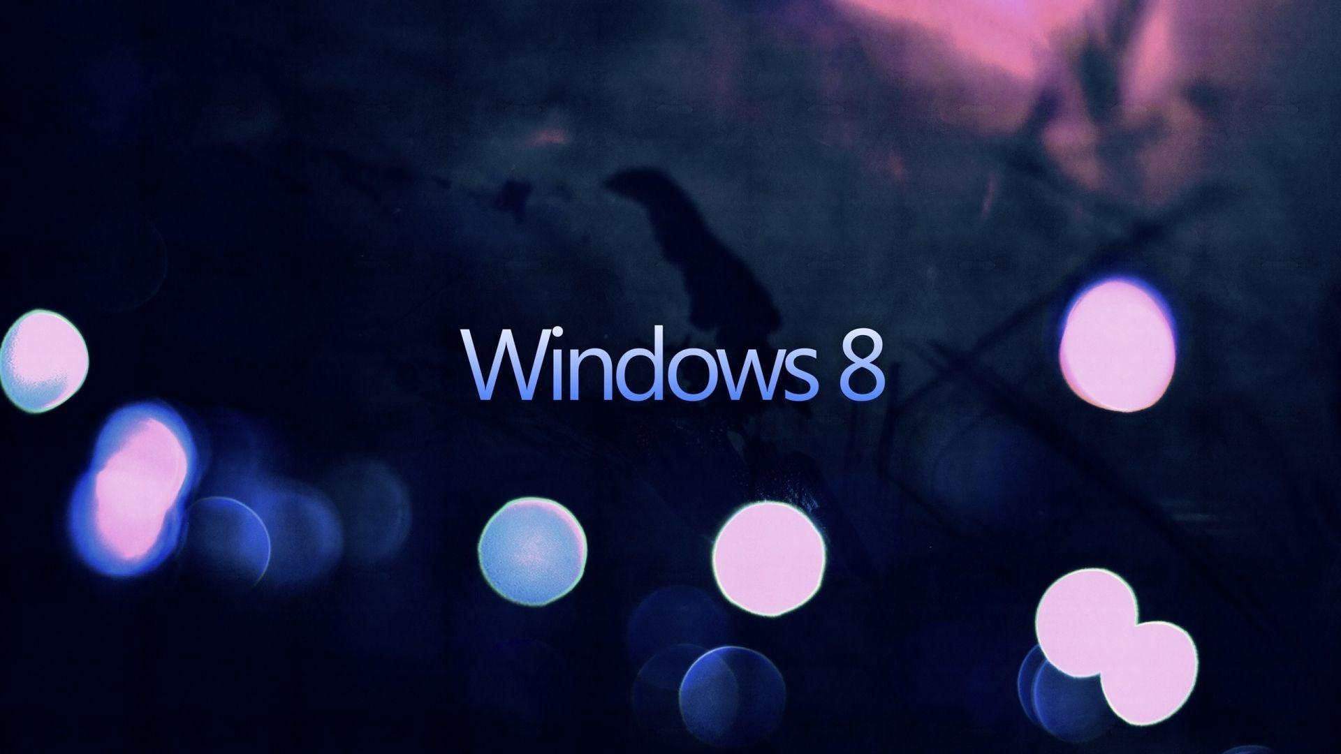 Windows 8 Microsoft Logo Highlights Abstraction HD Wallpaper