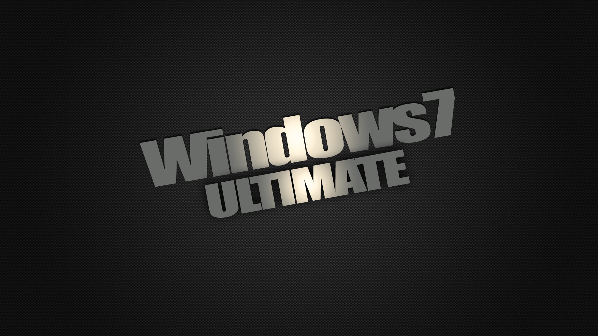 Windows 7 Ultimate Dark Desktop