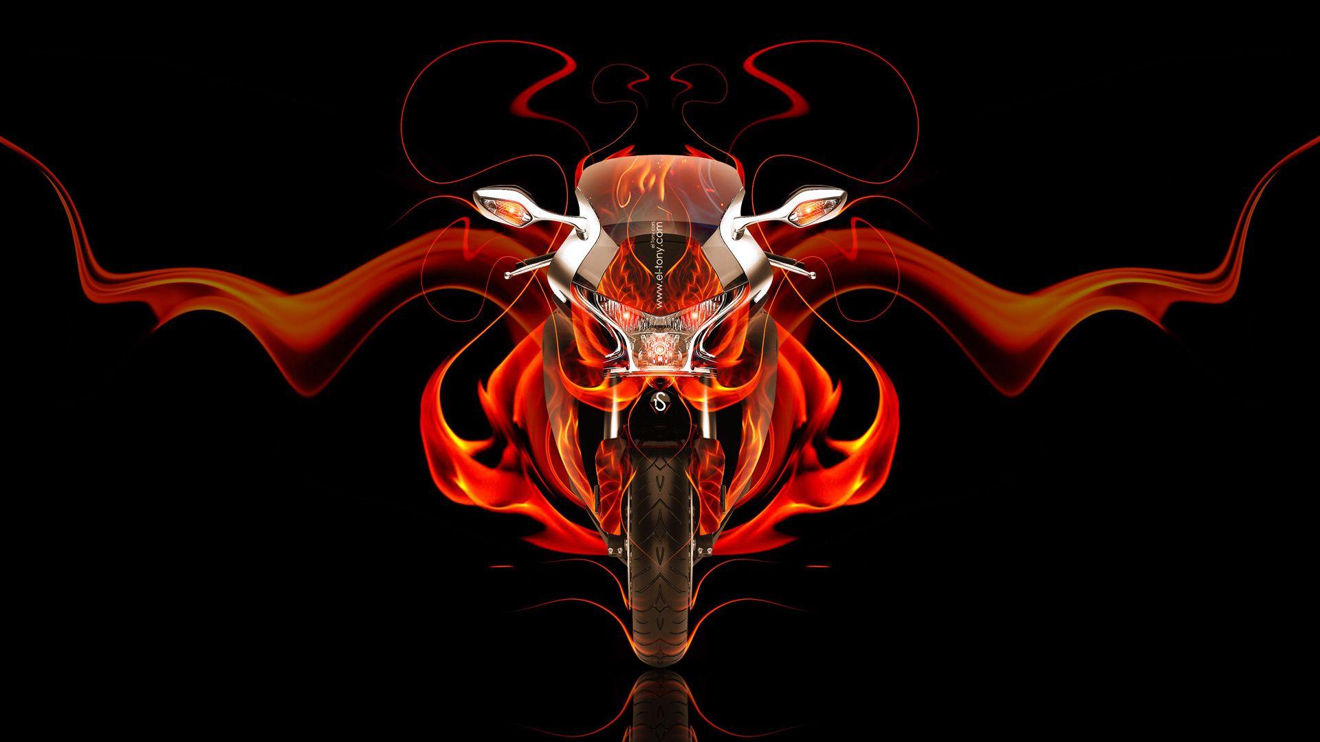 Fire Bike Wallpapers Wallpaper Cave