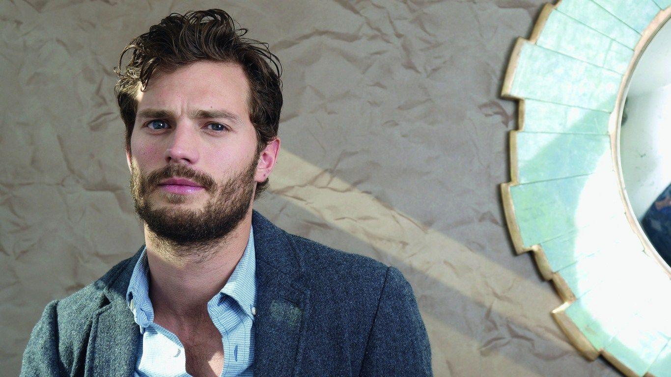 HD Background Jamie Dornan Photohoot Hollywood Actor Beard Suit
