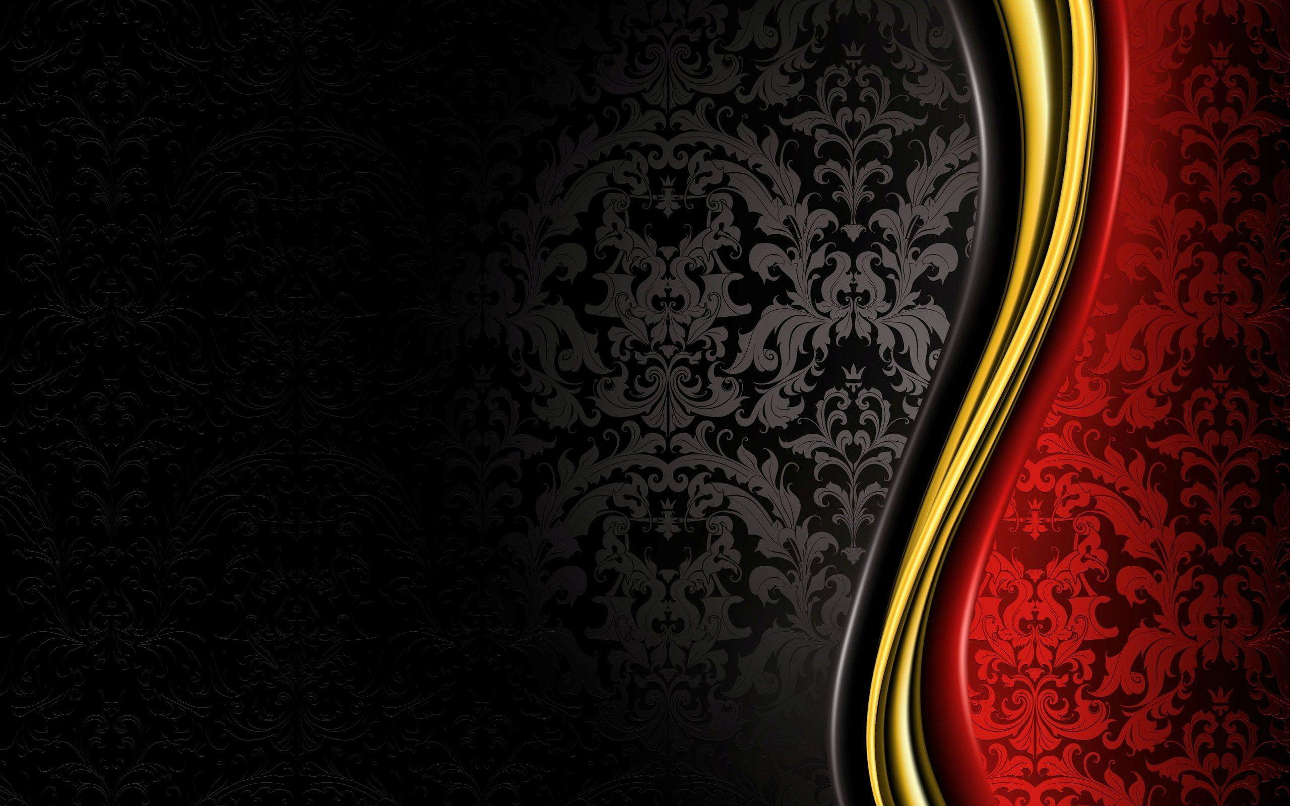 Black, red and yellow pattern background wallpaper