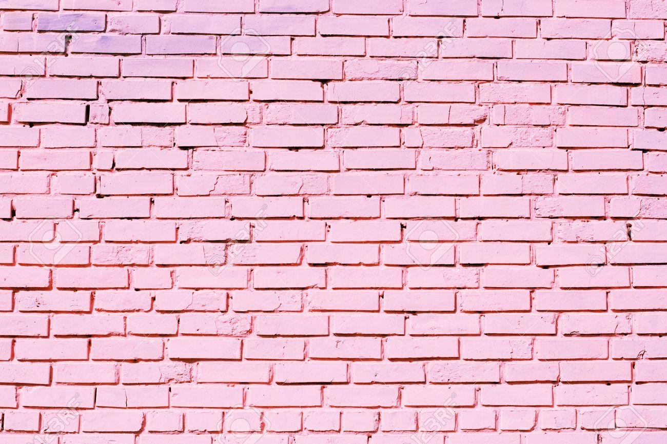 Pink Brick Wall Wall 2018