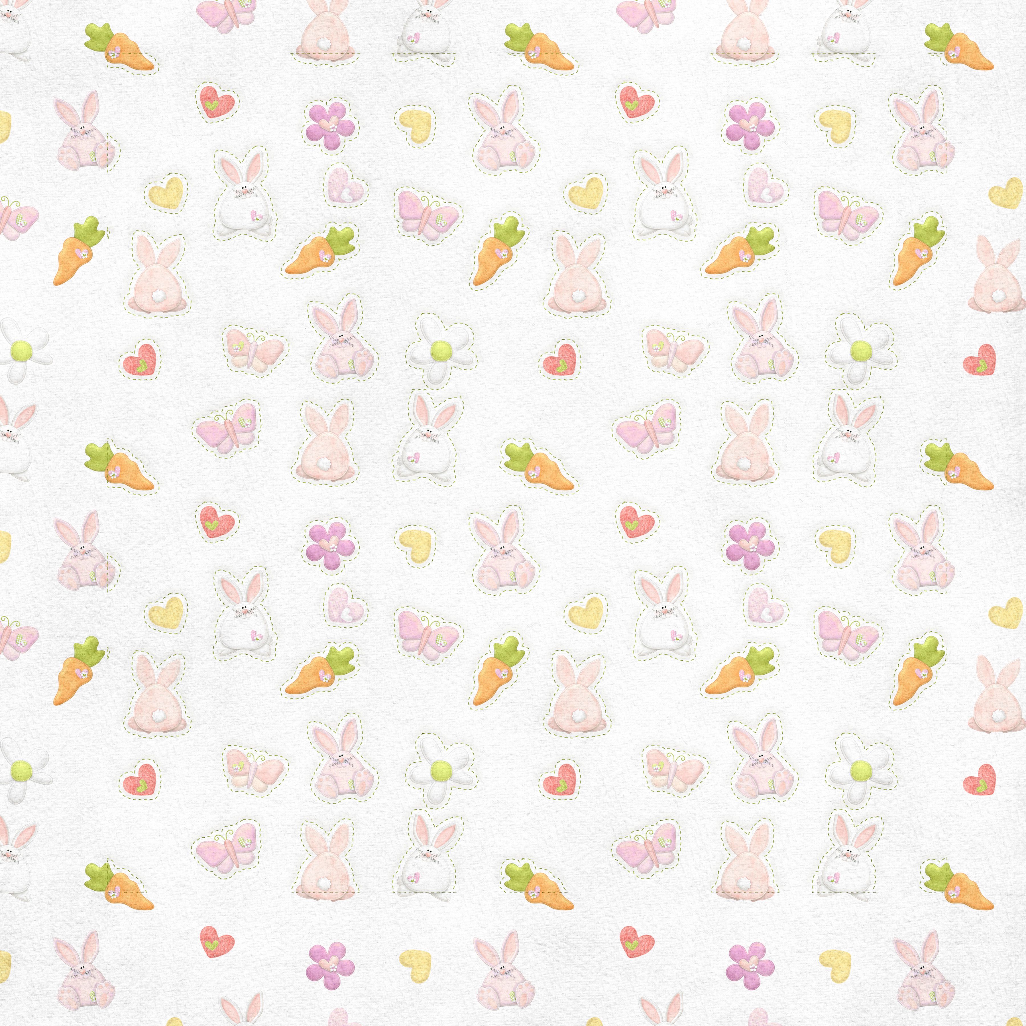 Cute White Easter Background