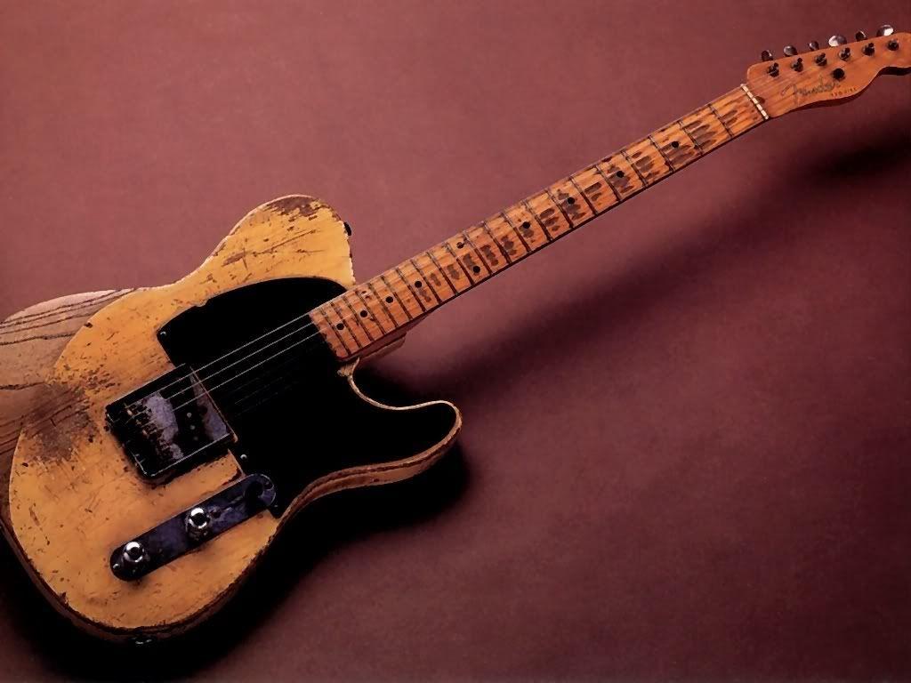 old beat up fender telecasters.. tele, esquire, broadcaster