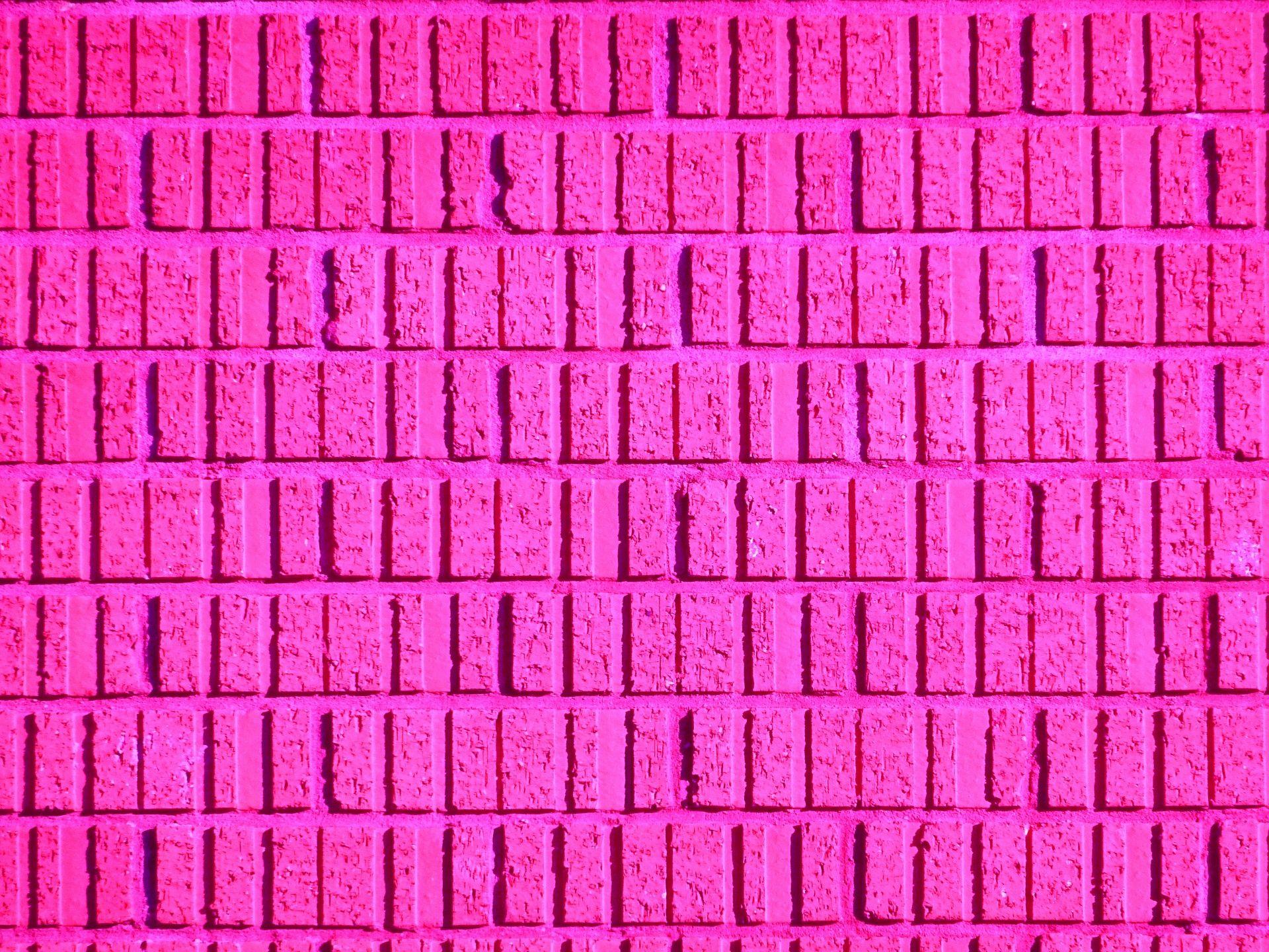 Pink Brick Wall Background Free Domain Picture