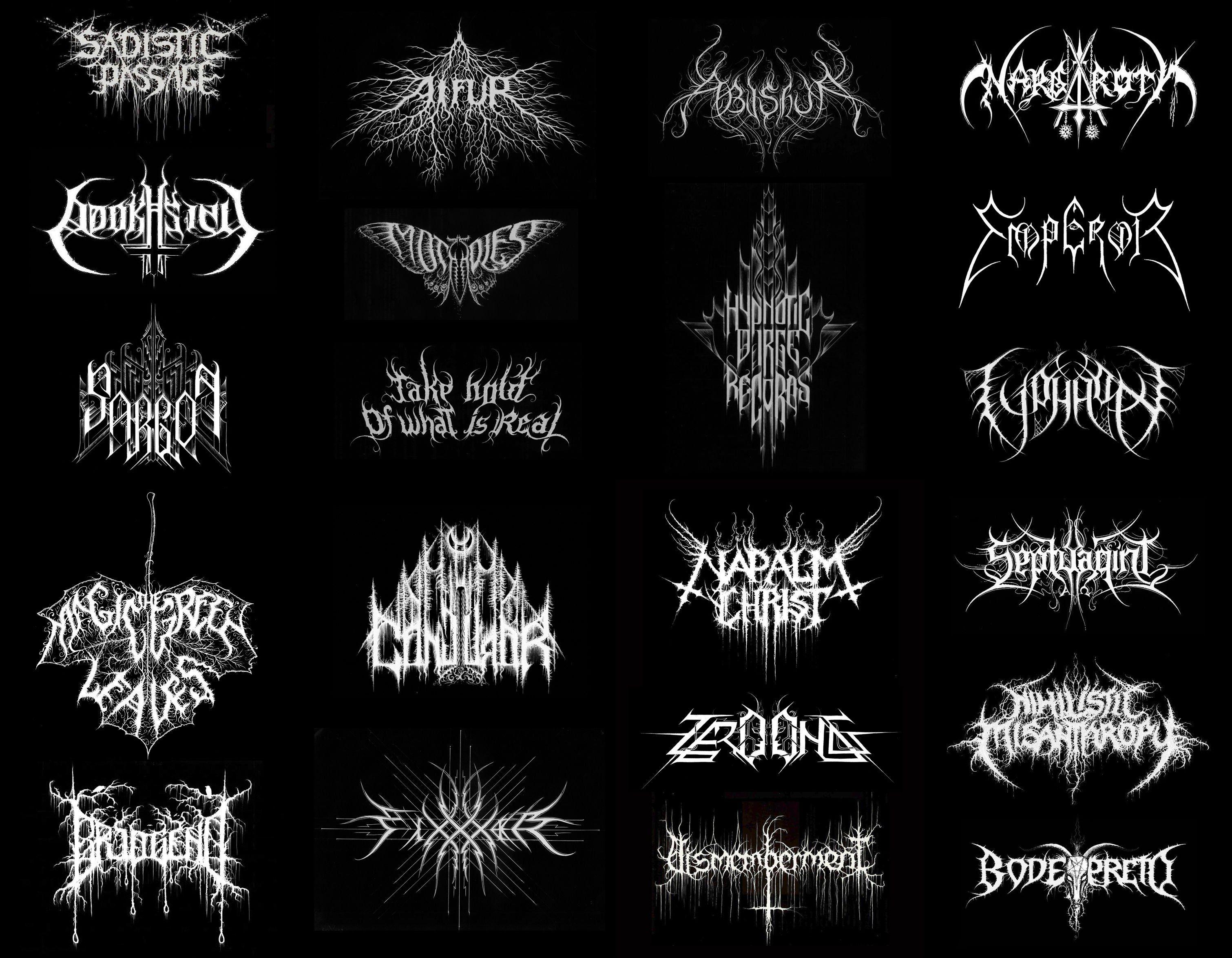 DEATH METAL black heavy text typography poster logo wallpaper