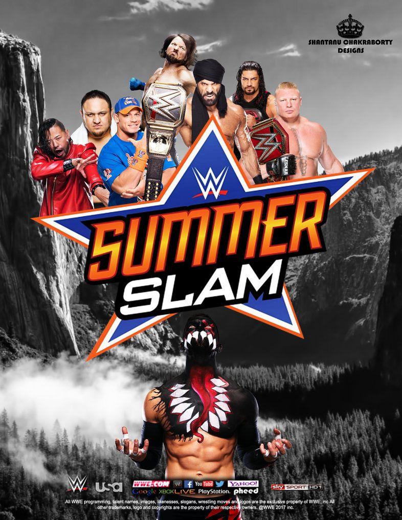 WWE Summerslam 2017 HQ Poster