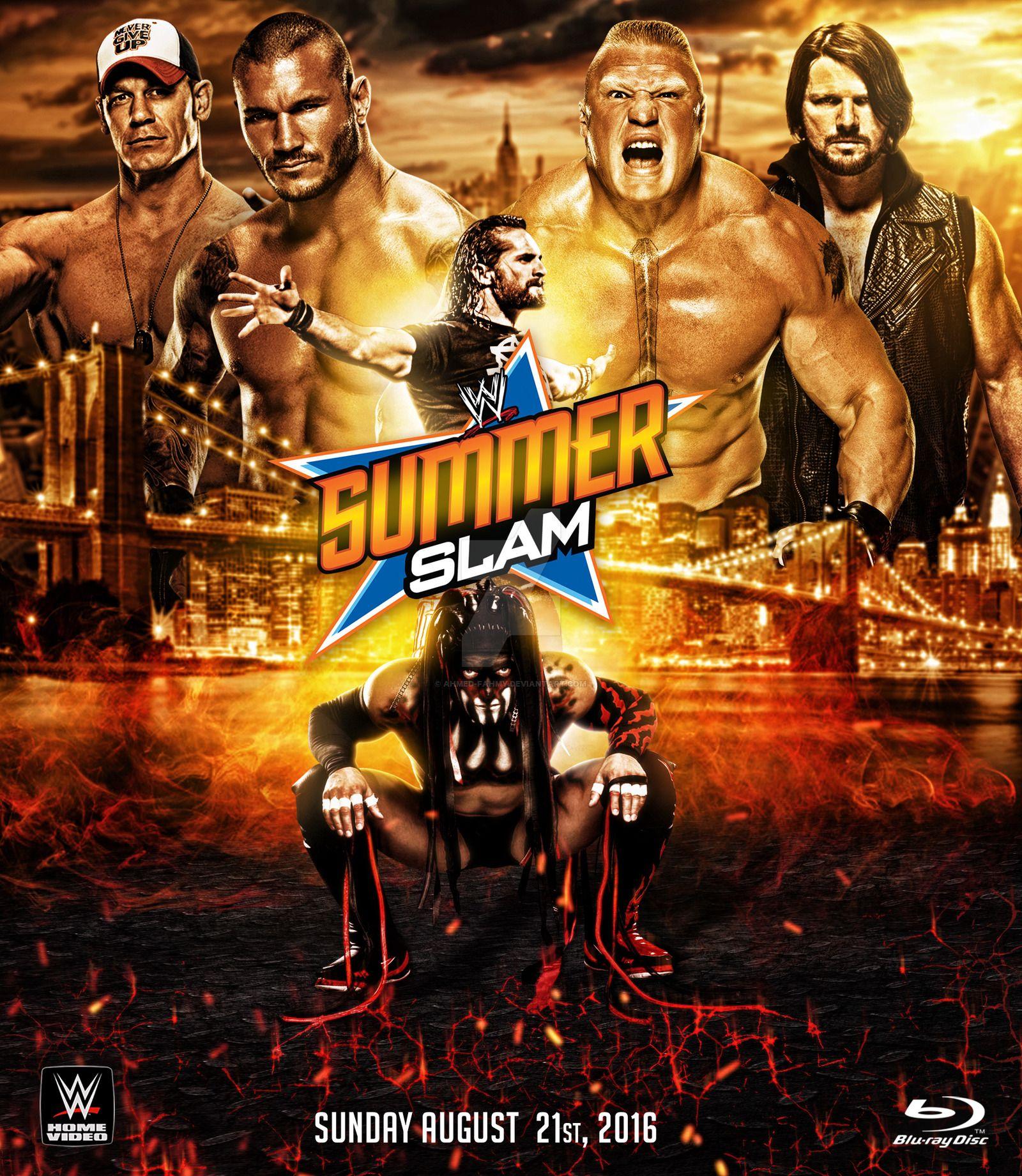 WWE Summer Slam 2016 Custom Poster By Ahmed Fahmy