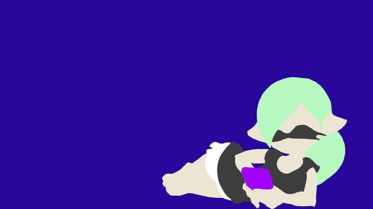 Marie Splatoon Minimalist Wallpaper