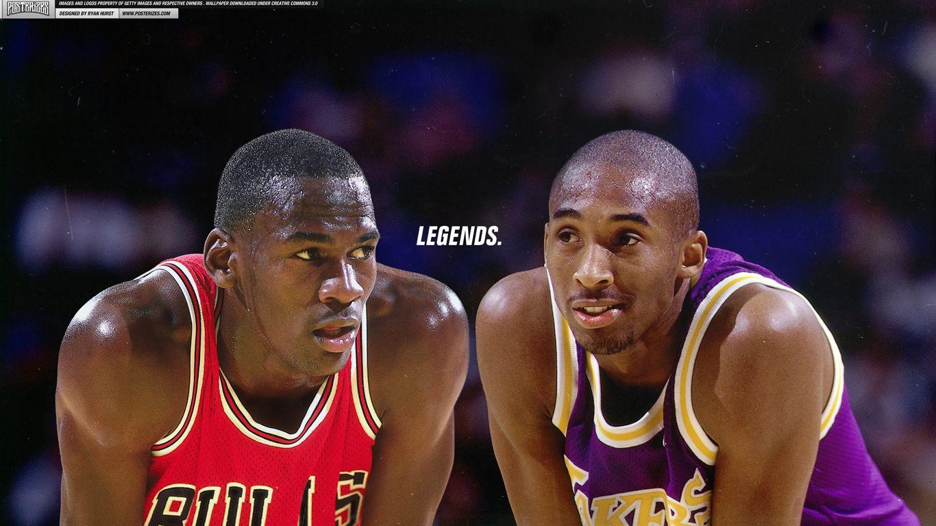 Kobe Bryant & Michael Jordan “Legends” Wallpaper. Posterizes