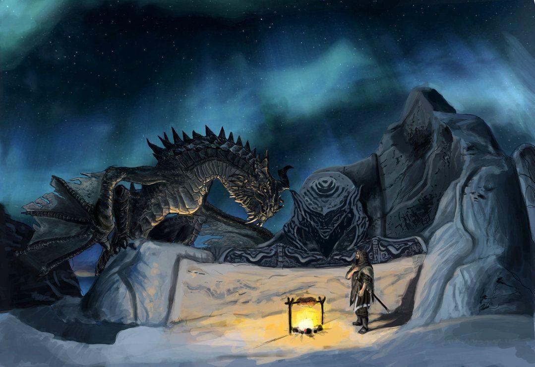 Talking With Paarthurnax By Gilaj Sanmartin. Bethesbabies Gmaes