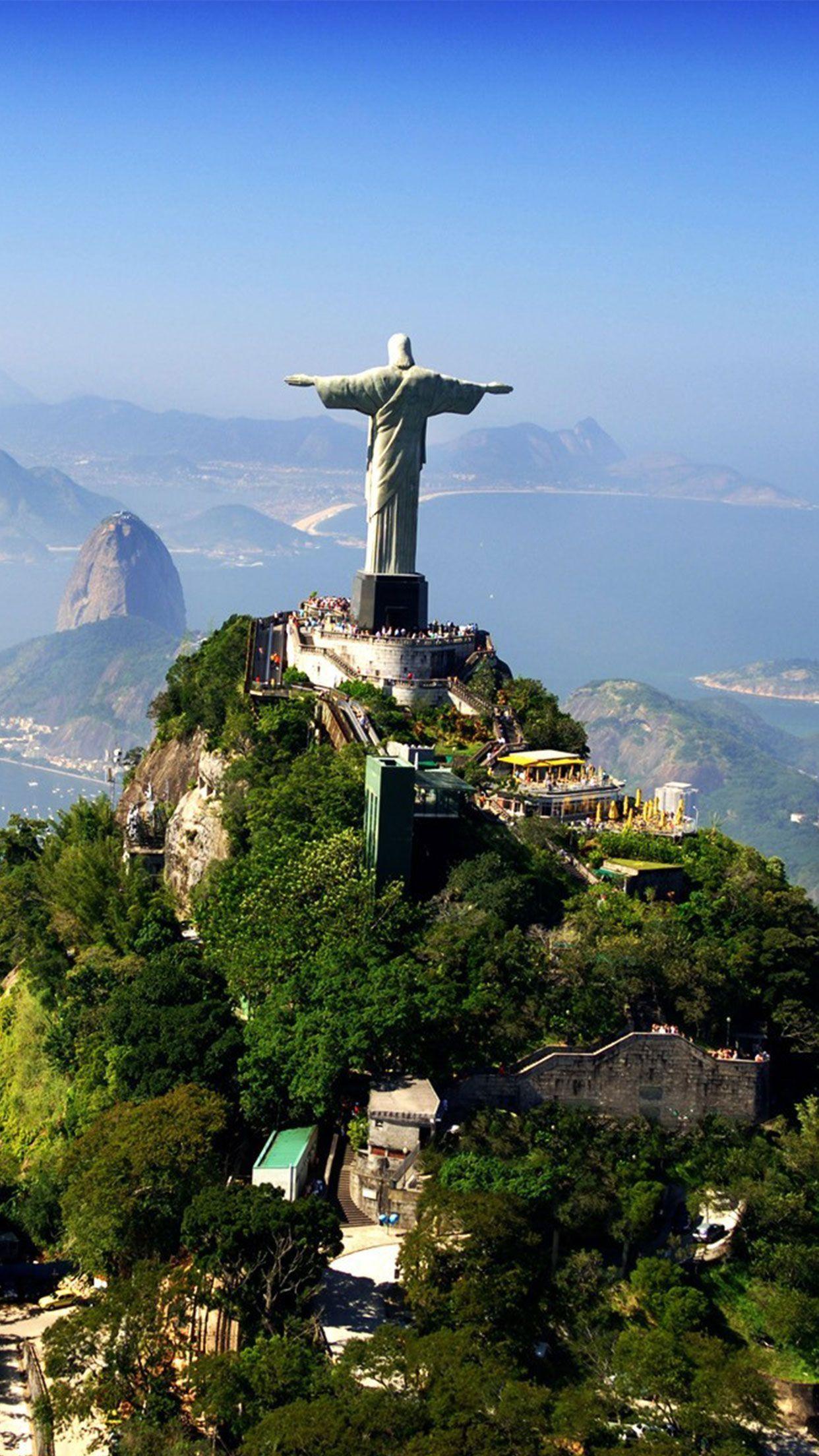 Rio de Janeiro Brazil statue Wallpaper #rio #brazil #iPhone #android