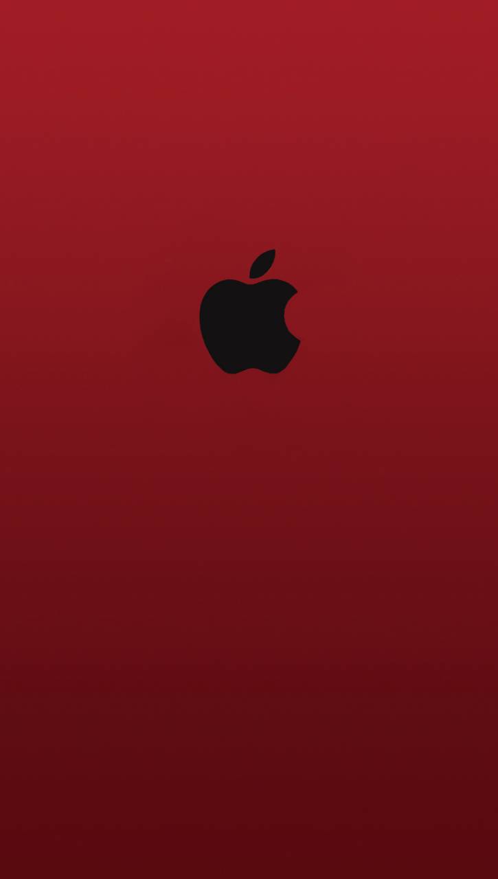Apple red black logo wallpaper