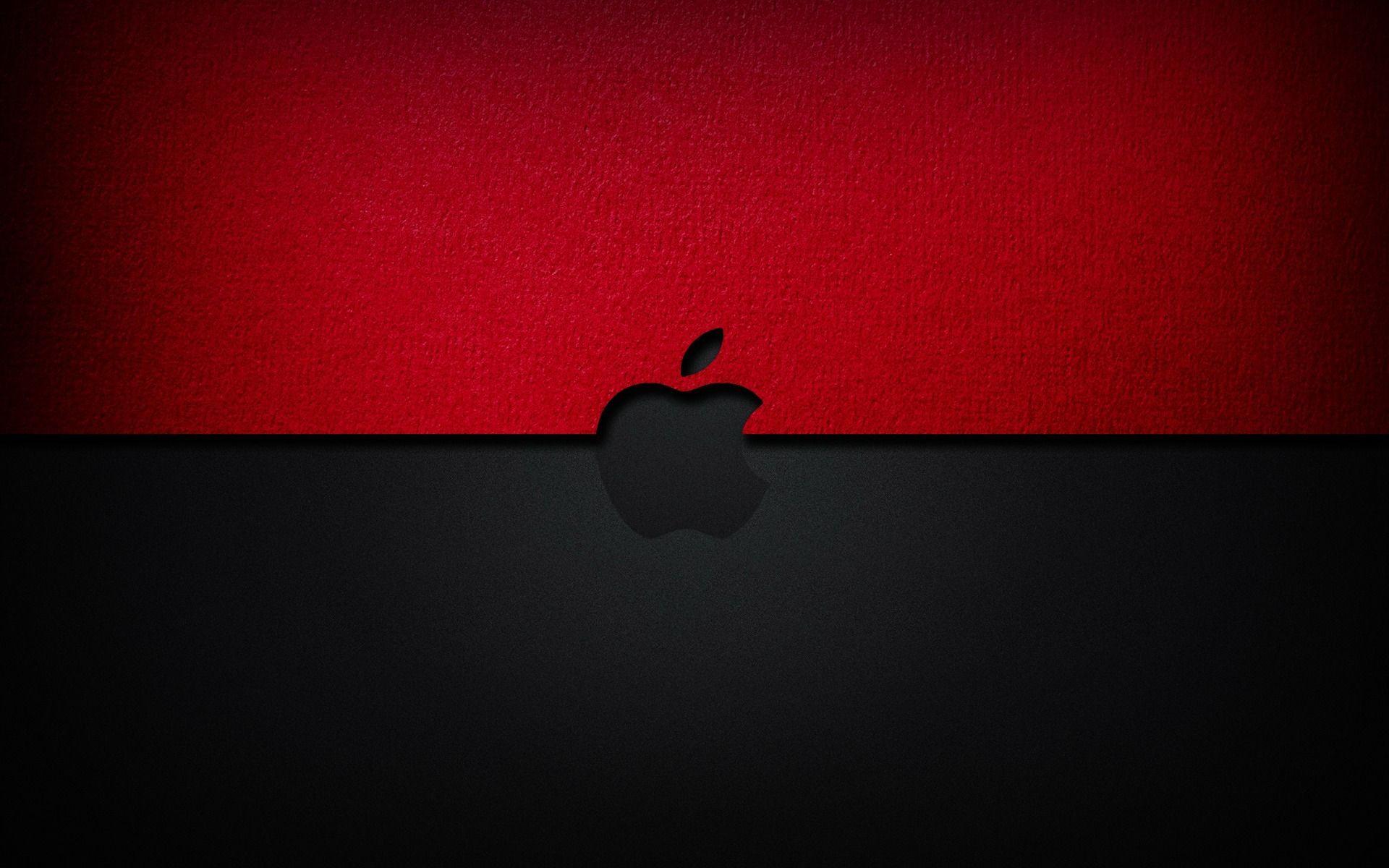 Black and red Apple wallpaper and image, picture, photo