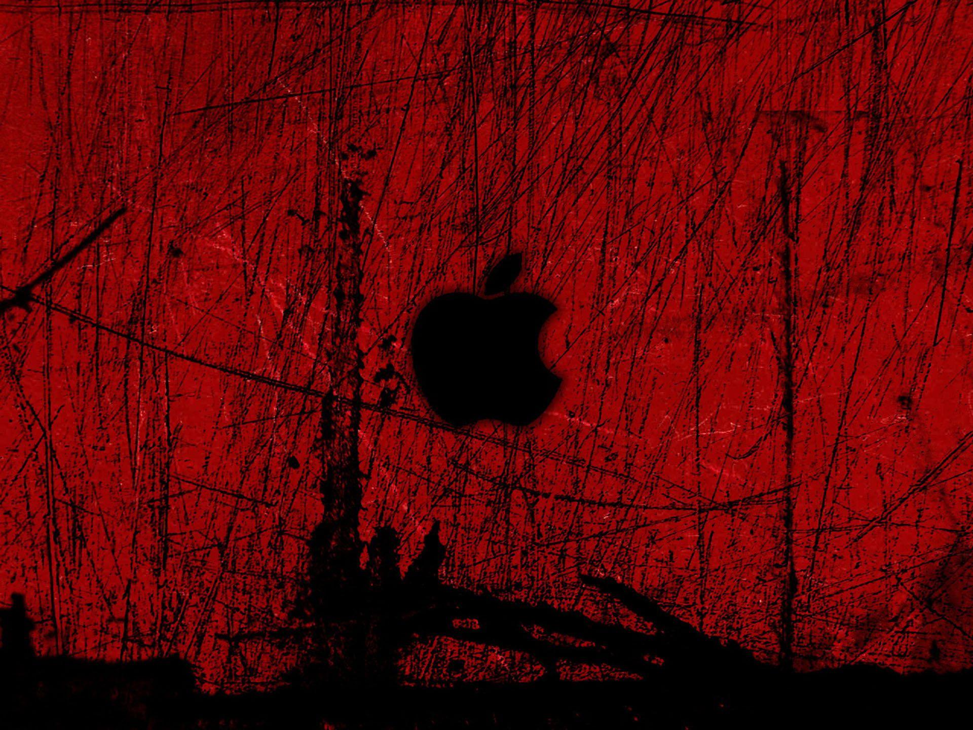 Red And Black Apple For Dekstop HD Red And Black Apple