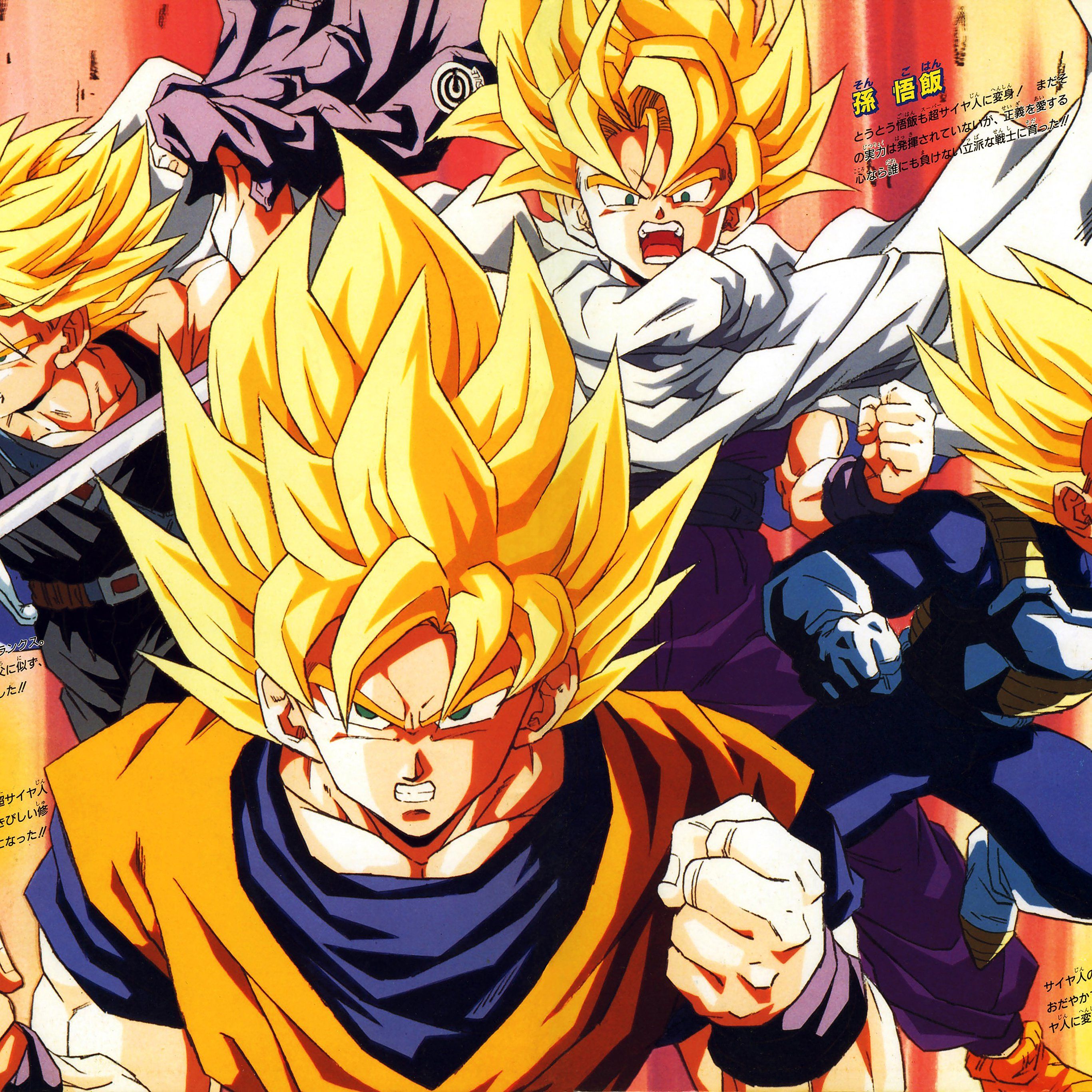 Wallpaper Dragonball Z Goku Fire Anime