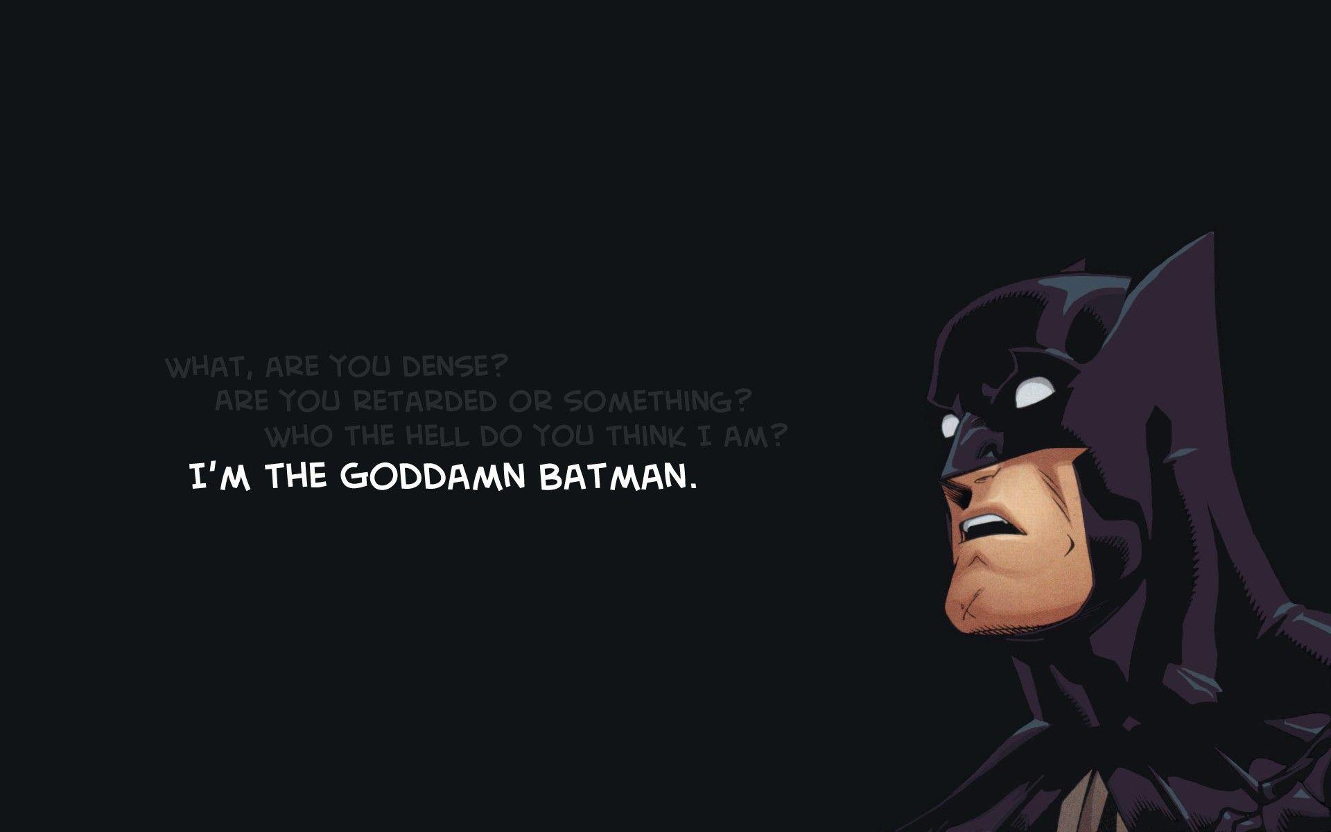 Batman, DC Comics, Quote, Simple Background Wallpaper HD / Desktop