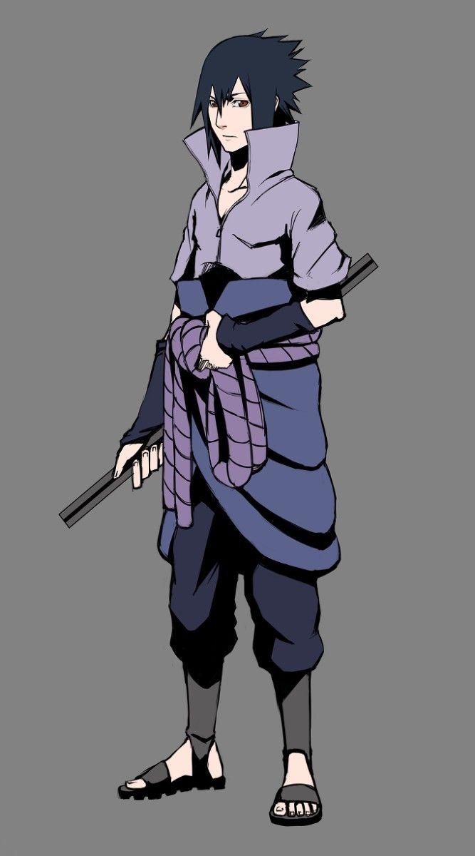 Sasuke Uchiha Boruto The Movie Lineart By Sasuke Uchiha Drawing Full Body  PNG Image With Transparent Background  TOPpng