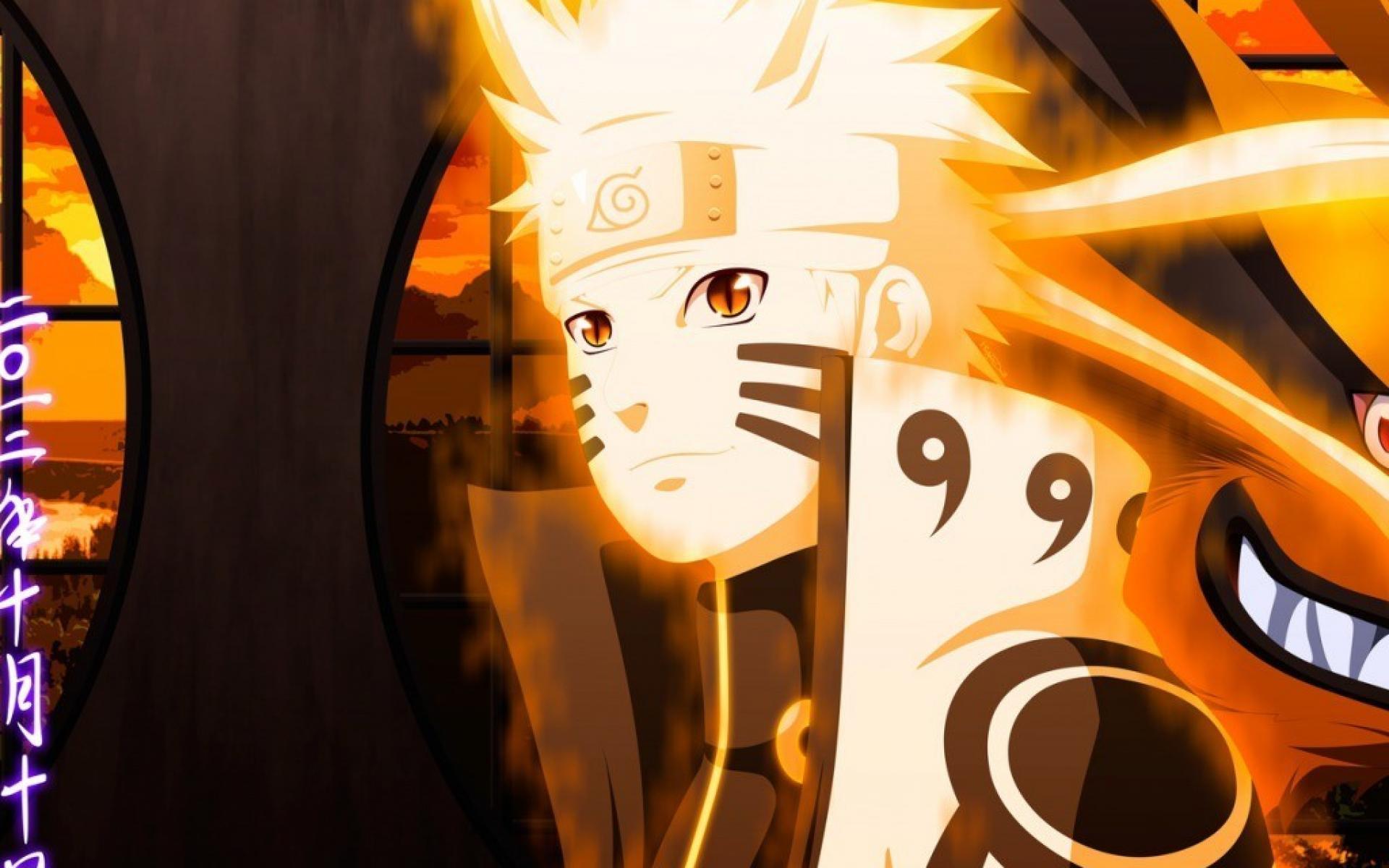 Naruto: shippuden kyuubi uzumaki naruto kurama chakra mode wallpaper