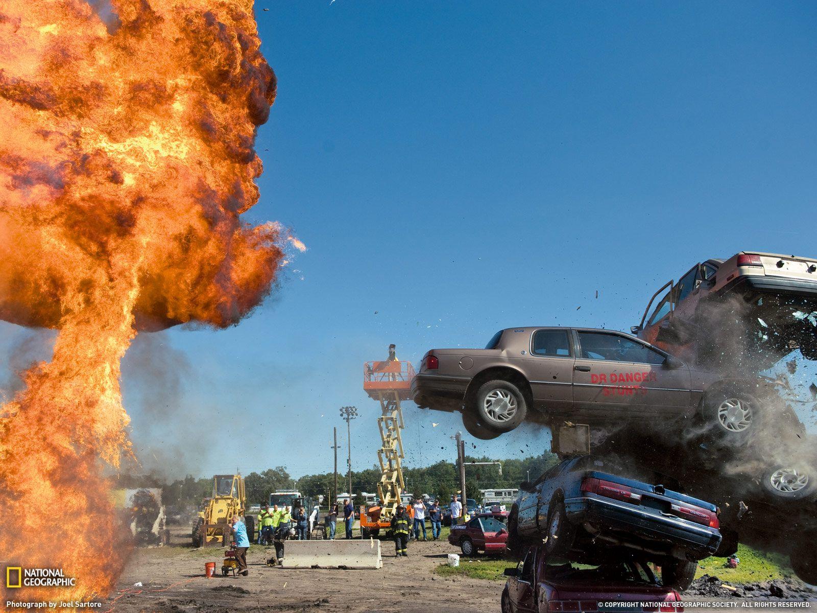 Refast wallpaper: Iowa's derby stunts are always