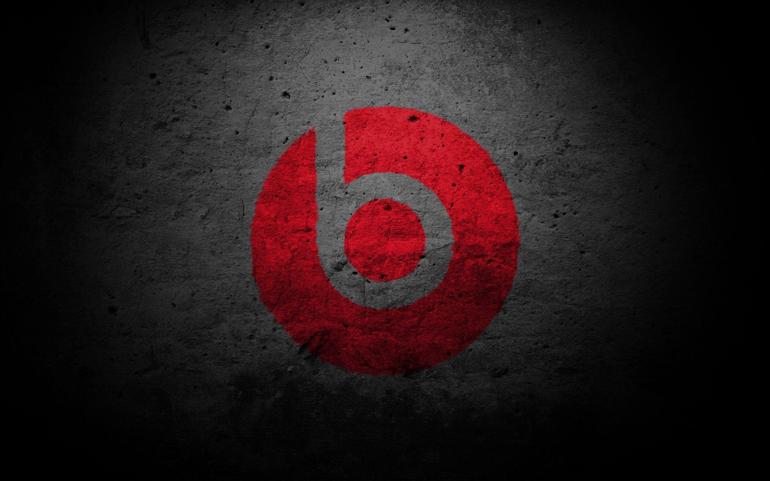 beats logo black