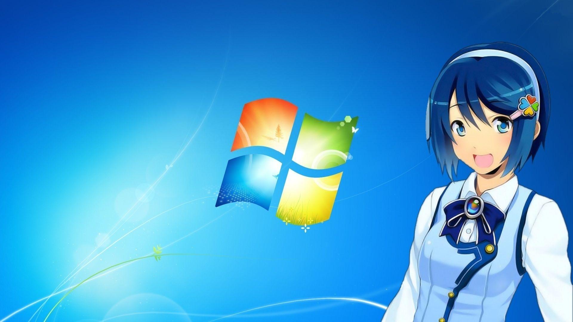 Best Of Windows 7 Anime Girl Wallpaper Design Wallpaper HD
