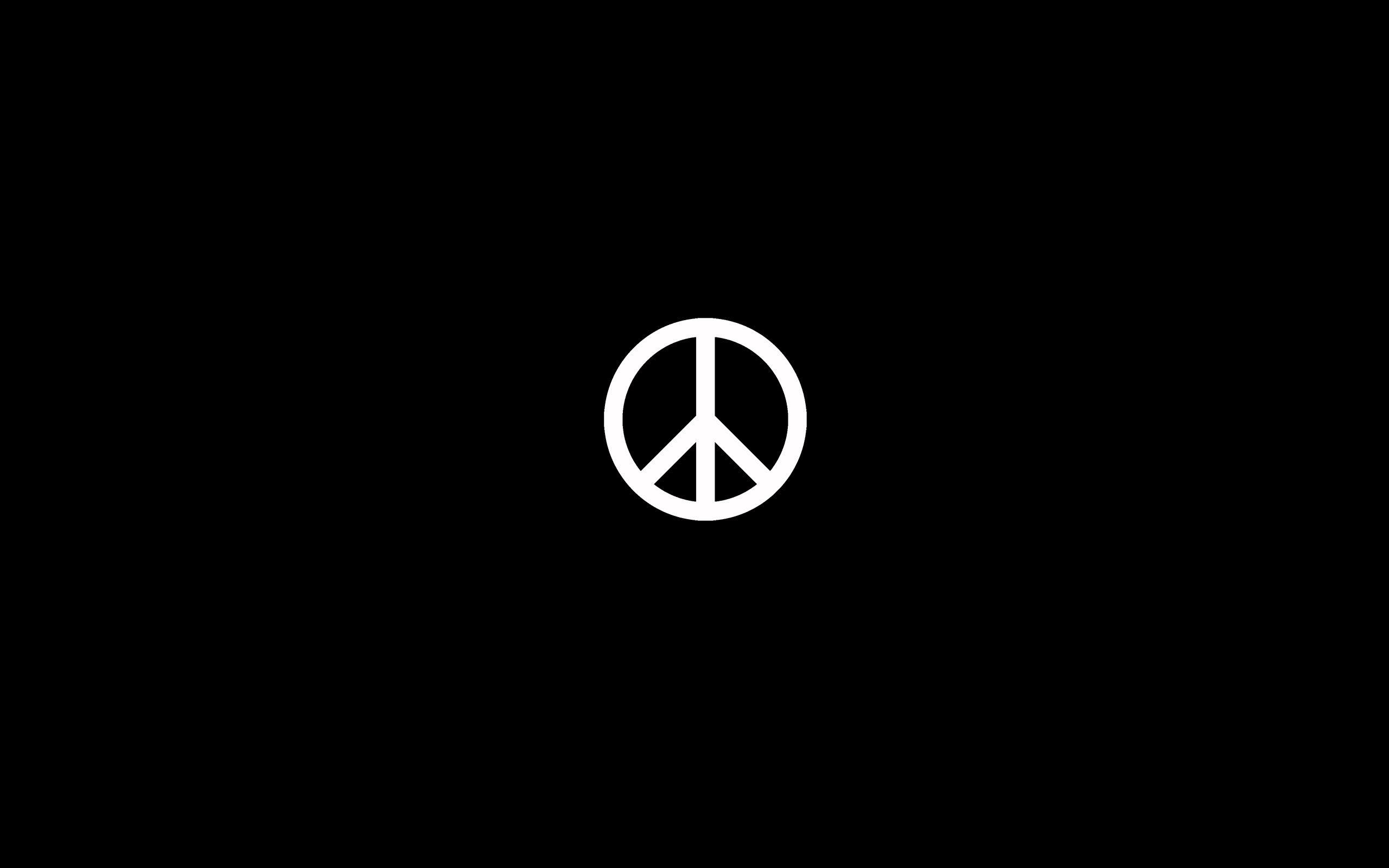 peace symbol wallpaper HD x 1600