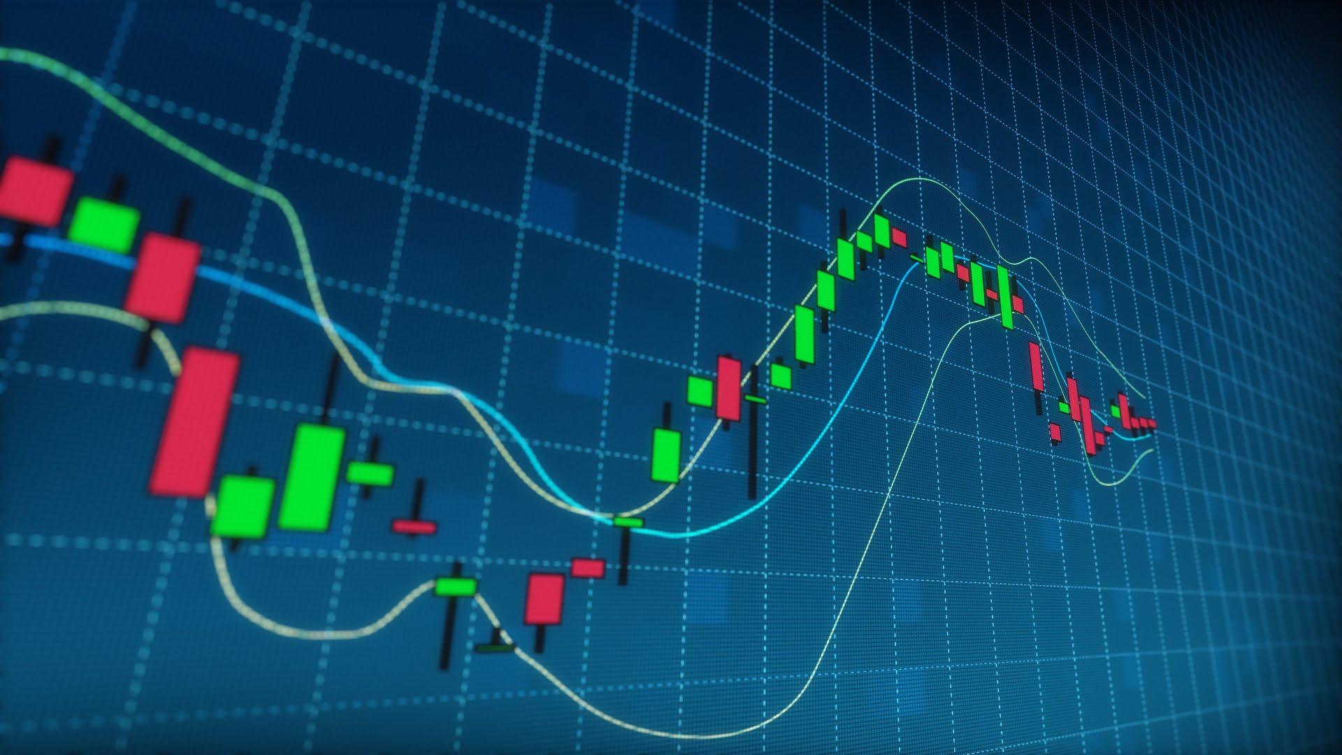 Stock Market Candlestick Data Graph