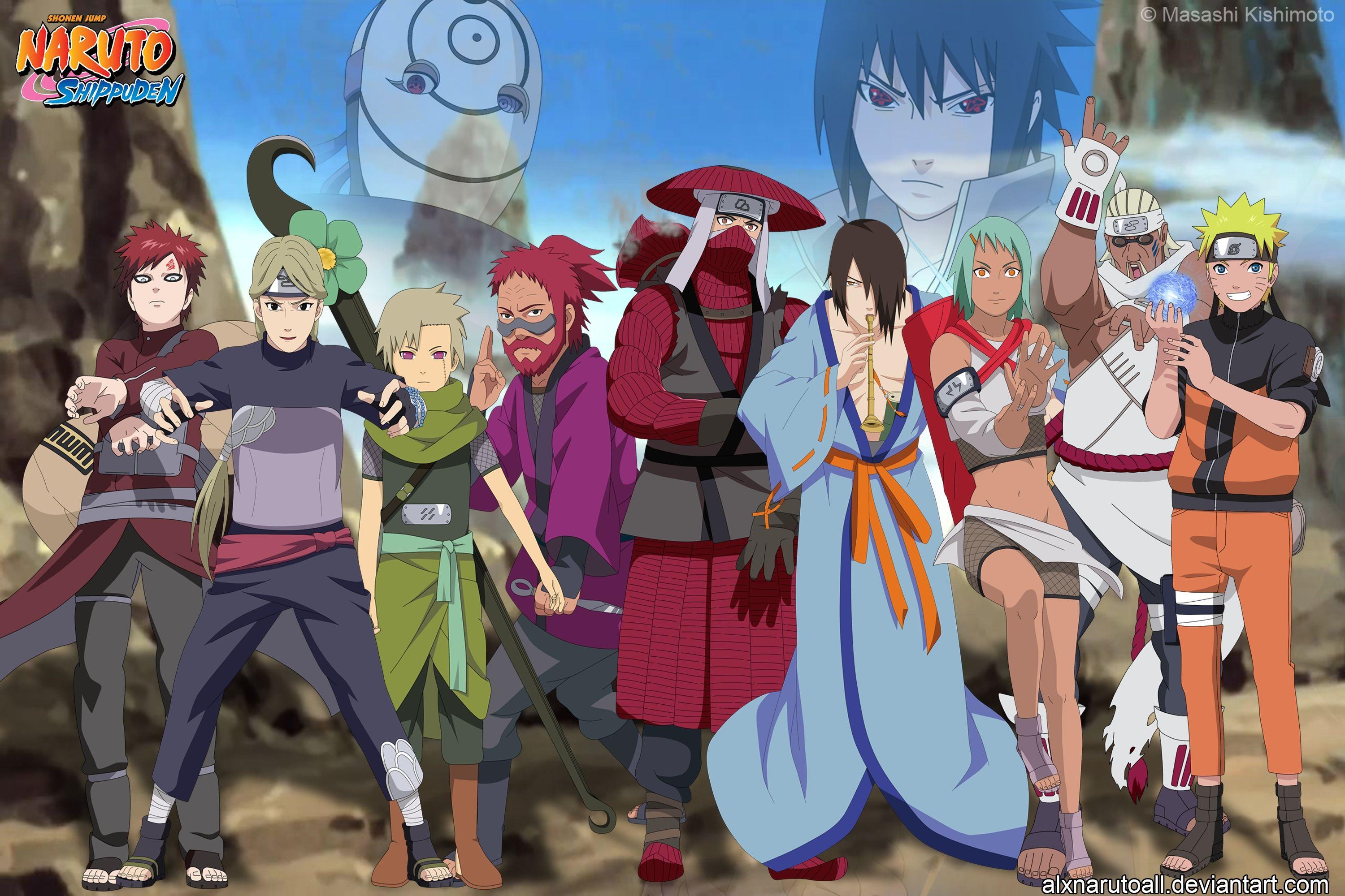 uchiha sasuke groups naruto shippuden gaara uzumaki naruto tobi