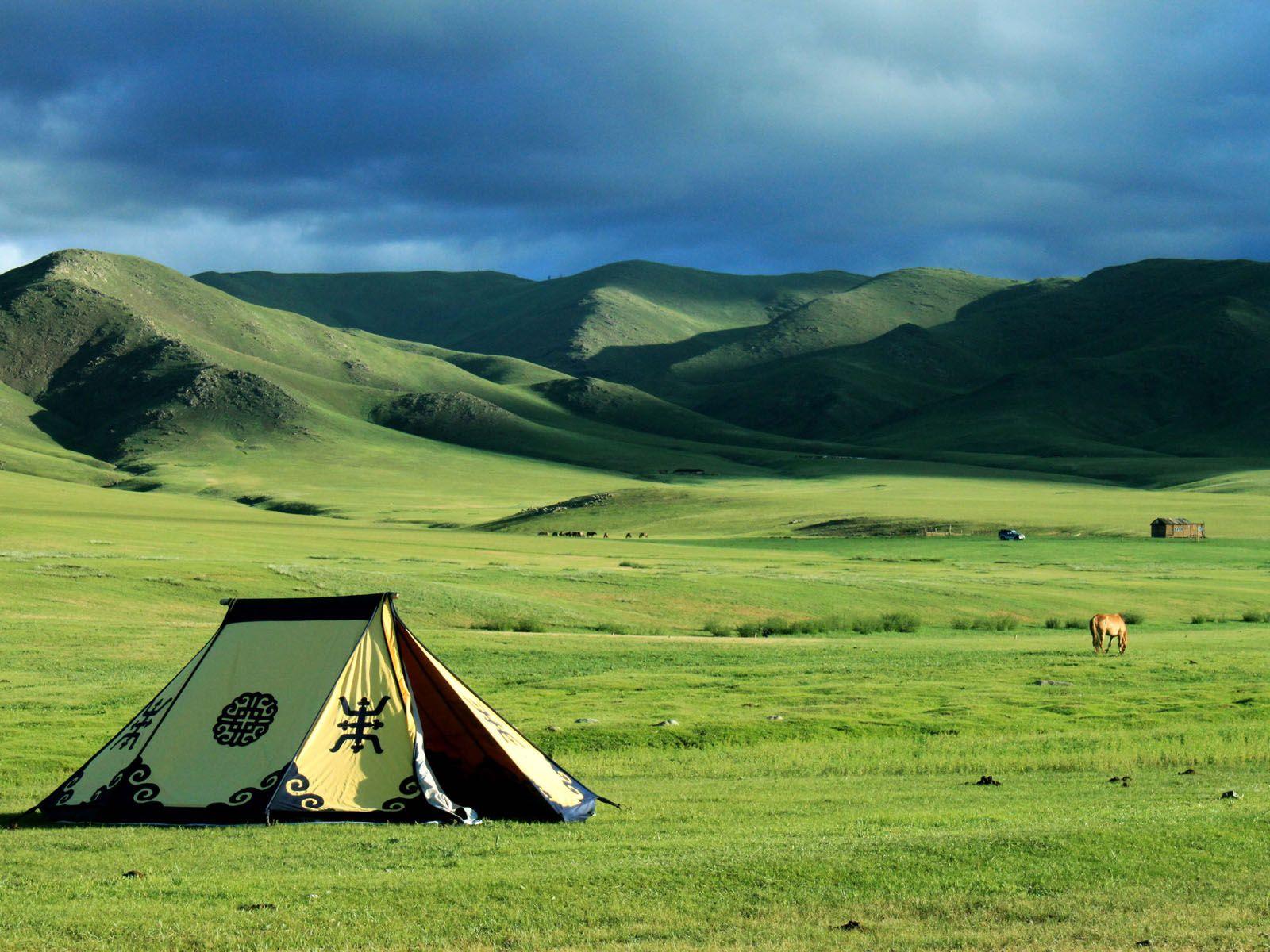 Mongolia's Grasslands And Tents Travel photo and wallpaper
