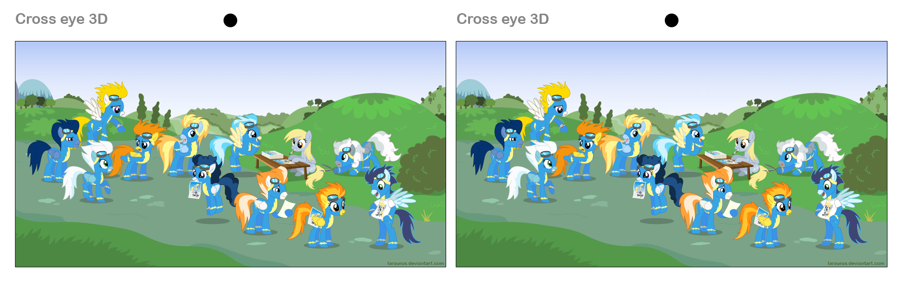 3D Image Crossed Eyes