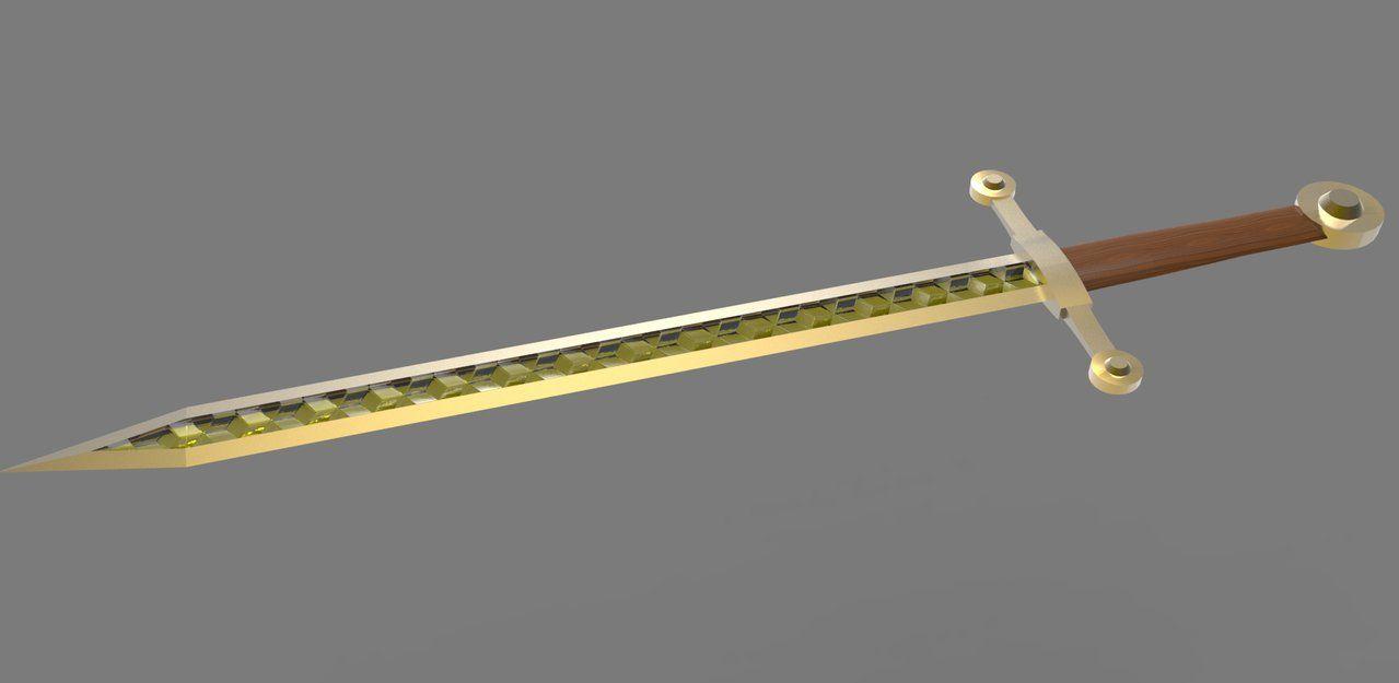 real Minecraft gold Sword
