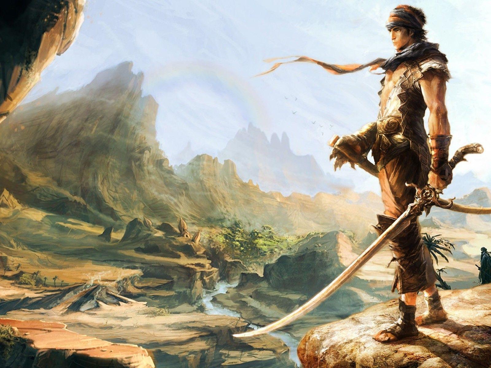 Warrior with a sword wallpaper and image, picture