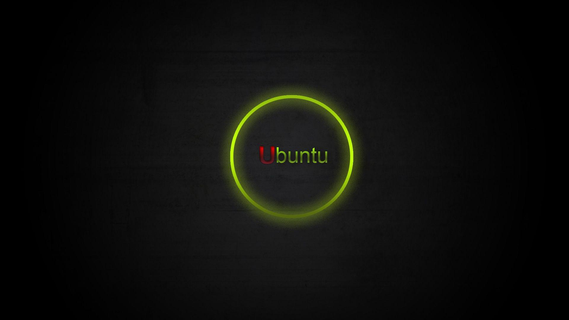 Download Wallpaper 1920x1080 ubuntu, green, black, red Full HD 1080p