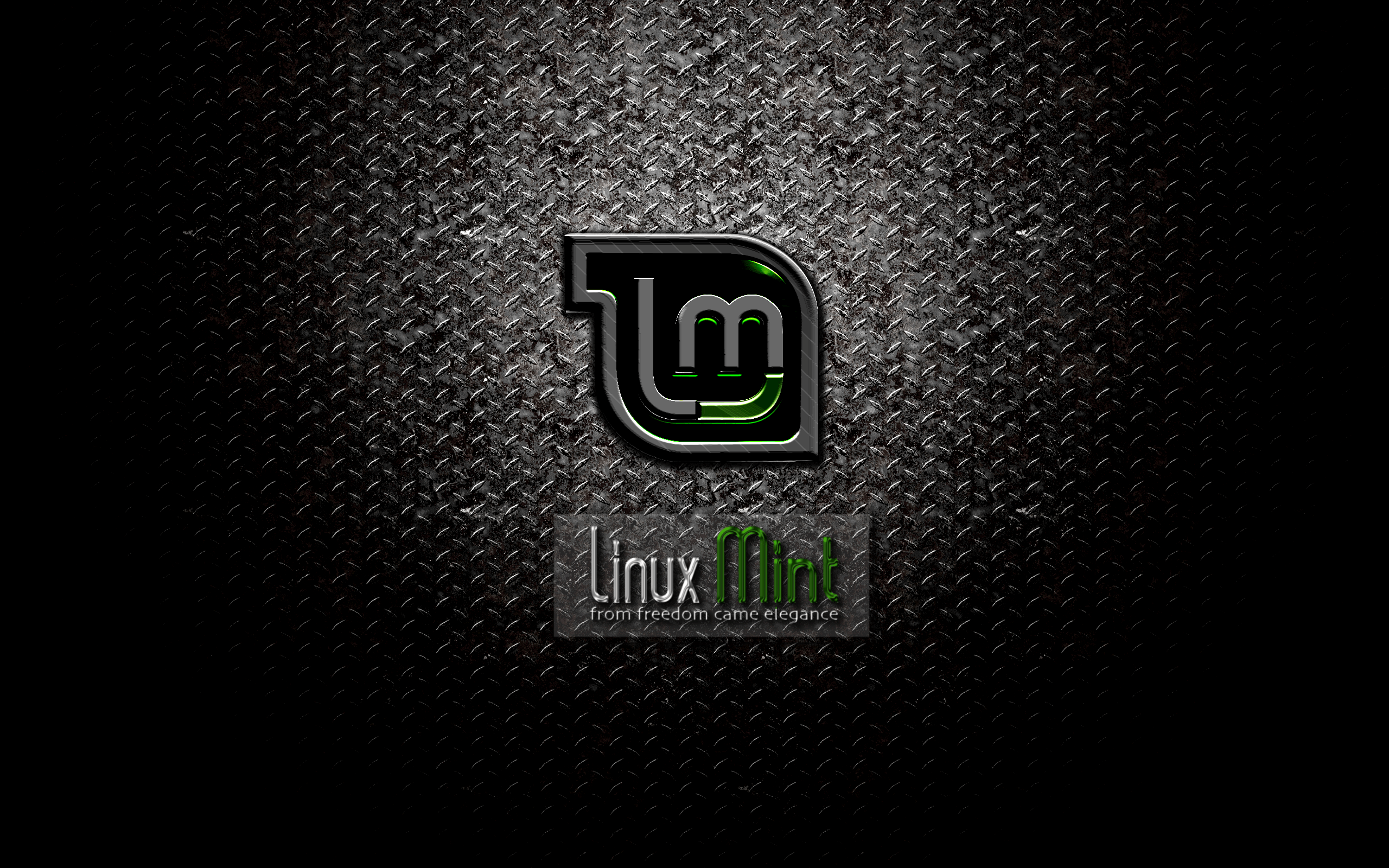 Dark Linux Mint Wide Wallpaper 51598 2560x1600 px