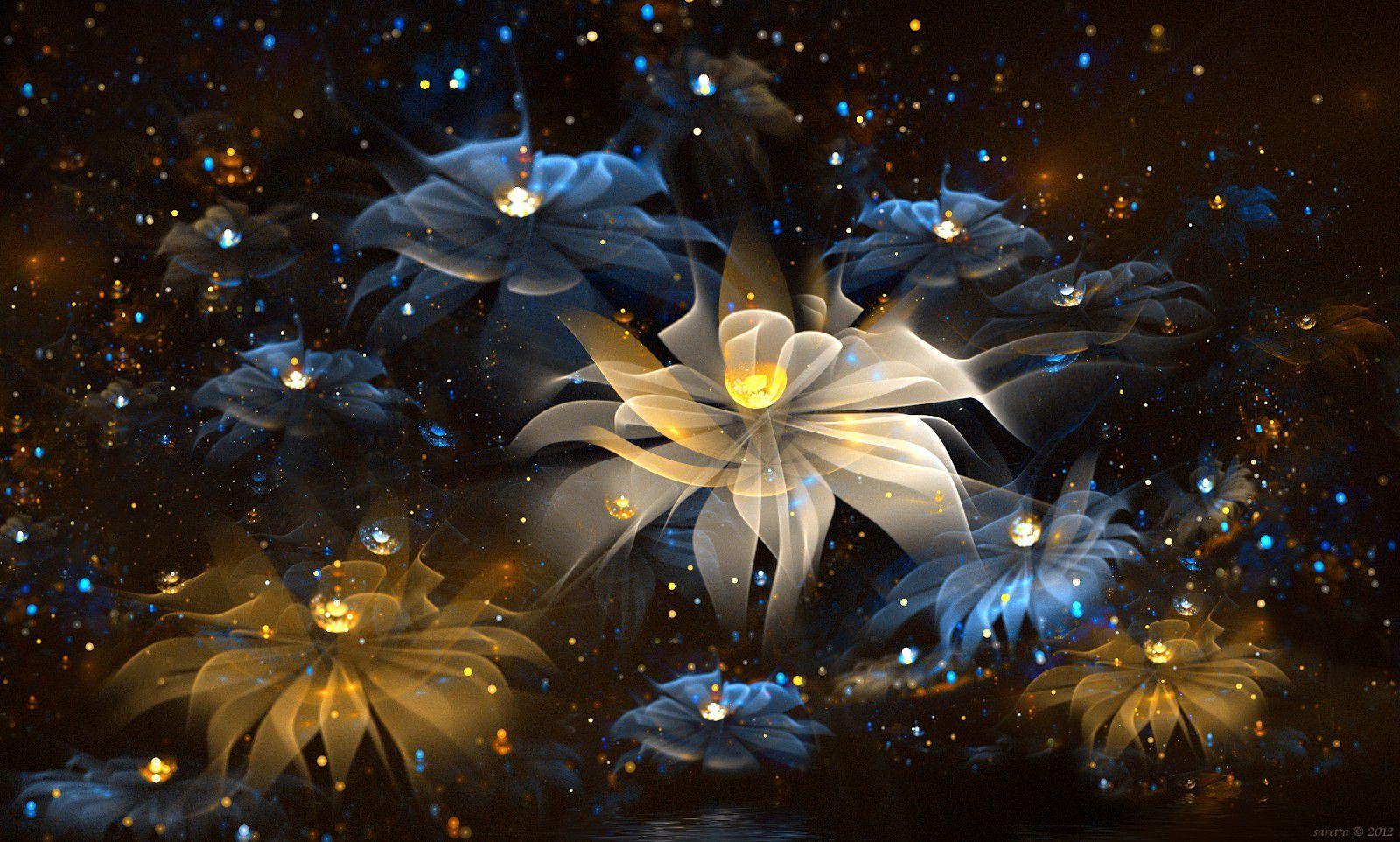 Desktop Flower HD Background 3D