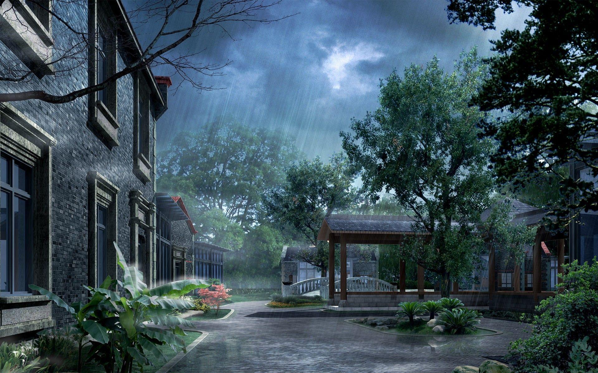 Download Autumn Rain HD desktop wallpaper High Definition Fullscreen