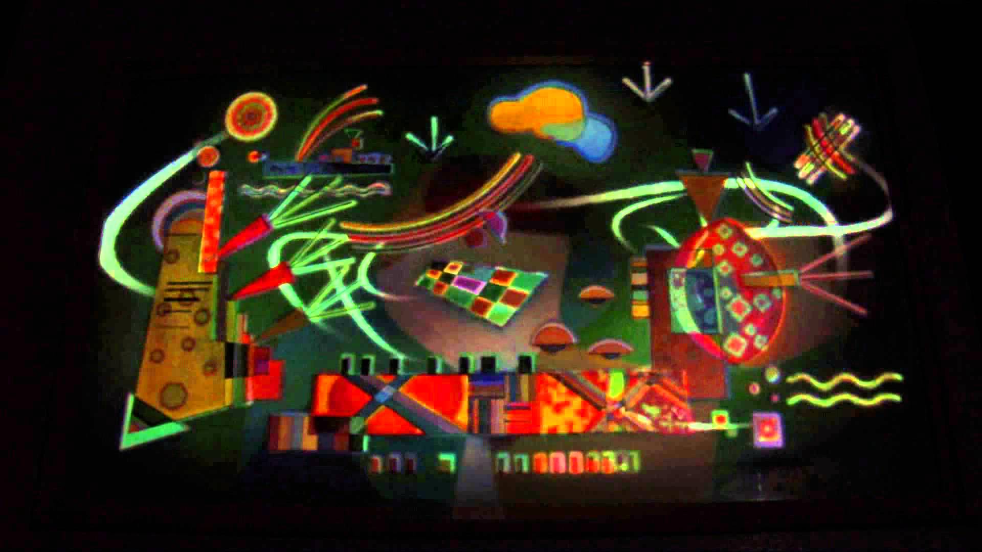 Wassily Kandinsky video mapping projection SKRILLEX version