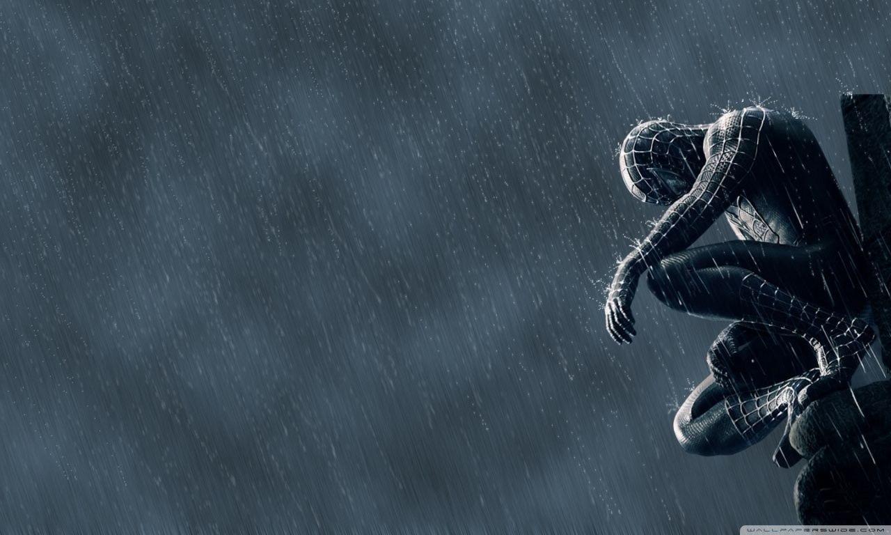 Spider Man In The Rain ❤ 4K HD Desktop Wallpaper for 4K Ultra HD TV