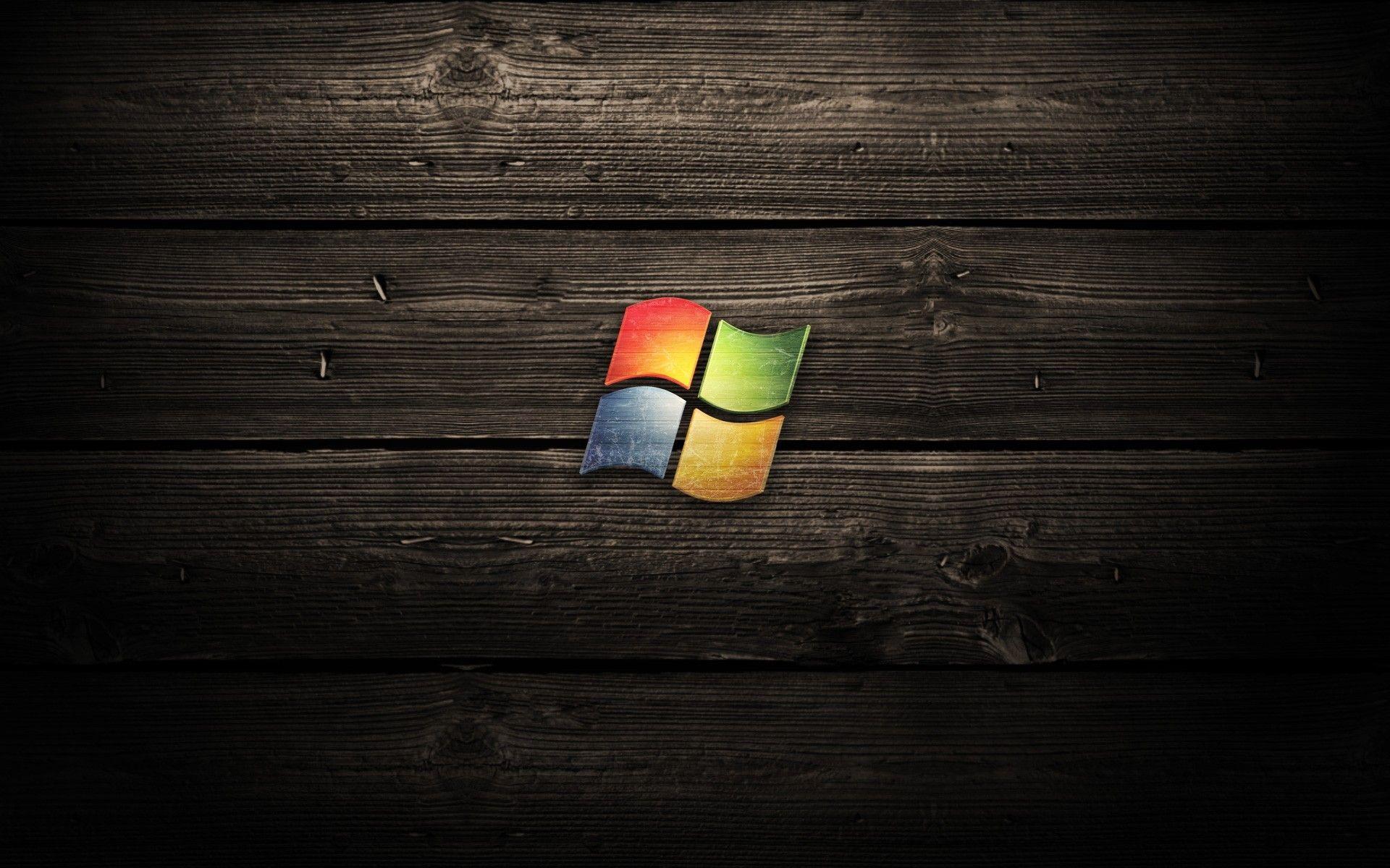 Windows wood background wallpaper. PC