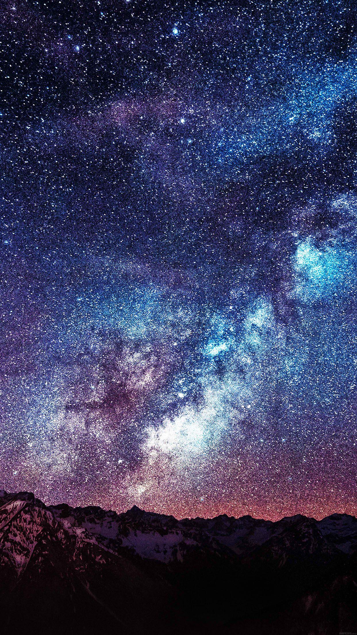Space galaxy wallpaper for iPhone and iPad